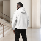 White Hoodie back view