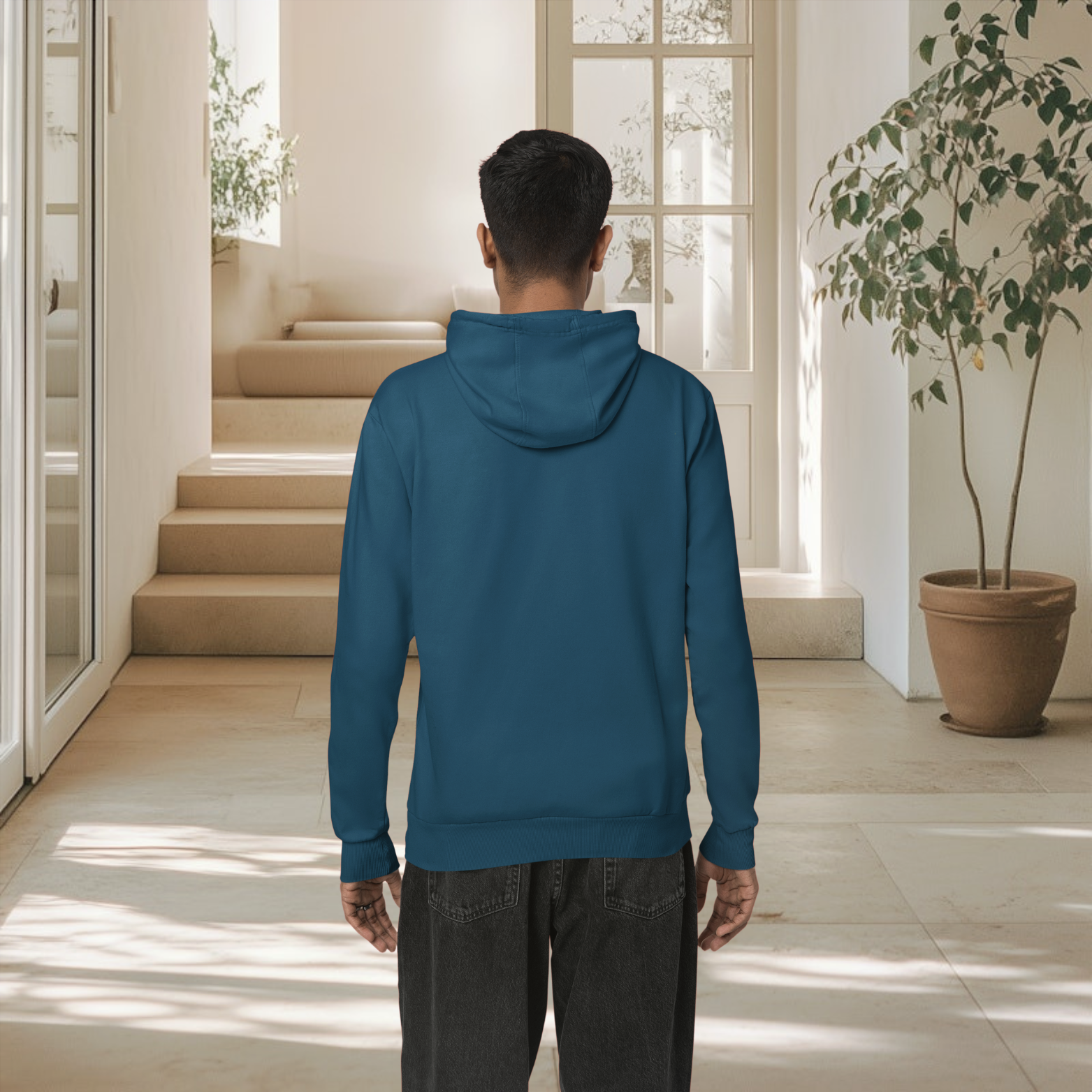 Navy Blue Men’s streetwear hoodie