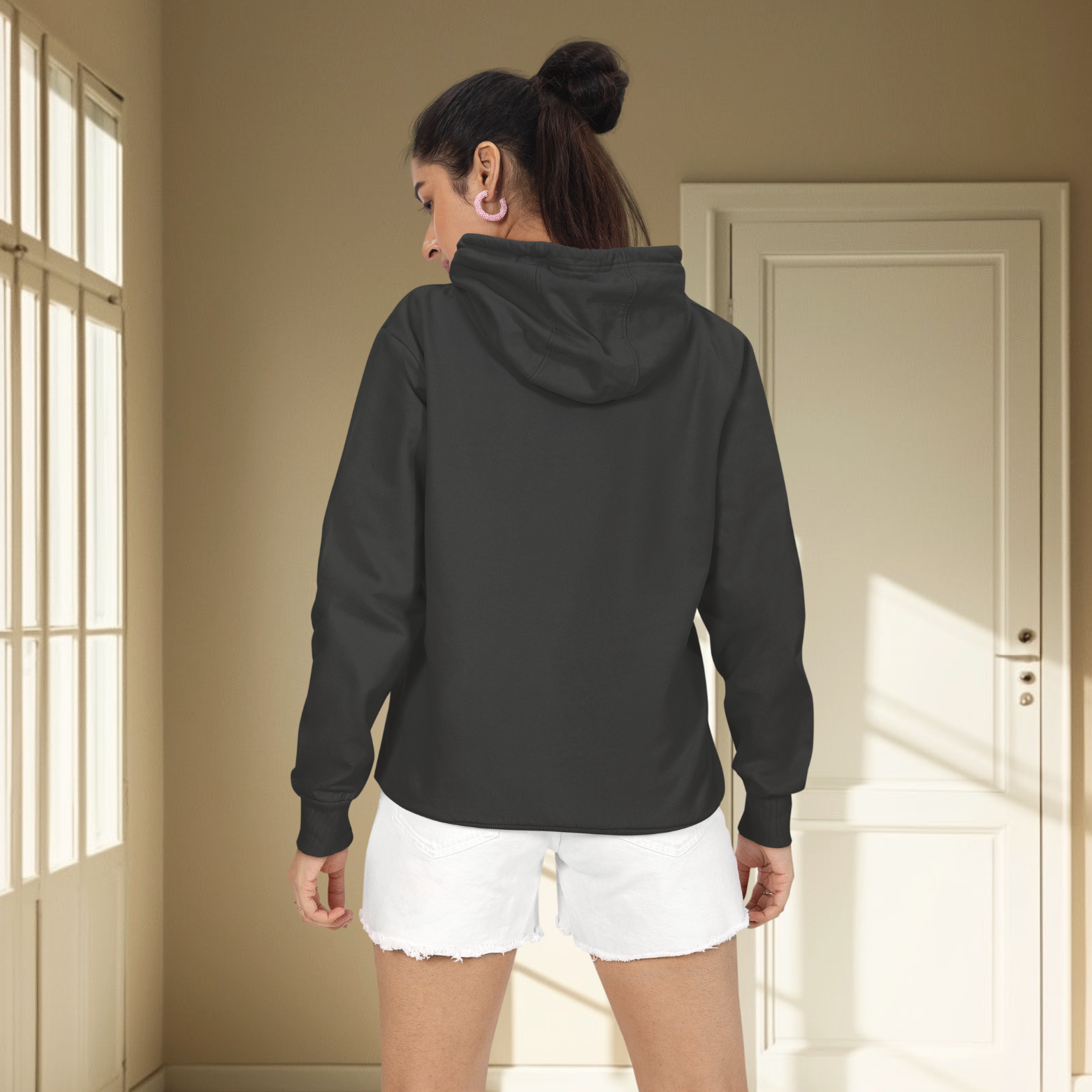 women california graphic hoodie hood detail