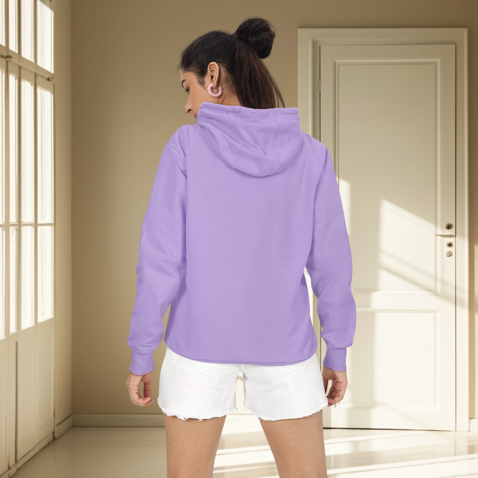 Iris Lavender hoodie for women