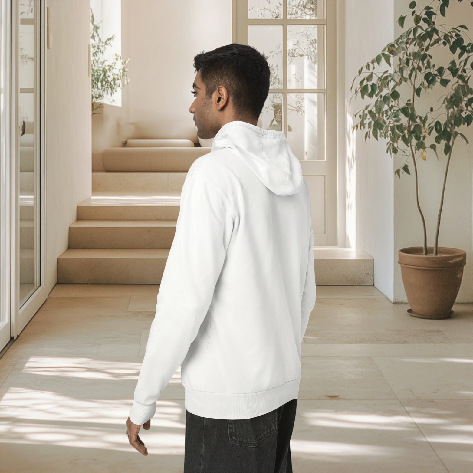 White Men’s  hoodie