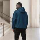 Navy Blue Hoodie back view