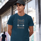 gymwear men’s crew neck t-shirt navy blue gymming vibe print