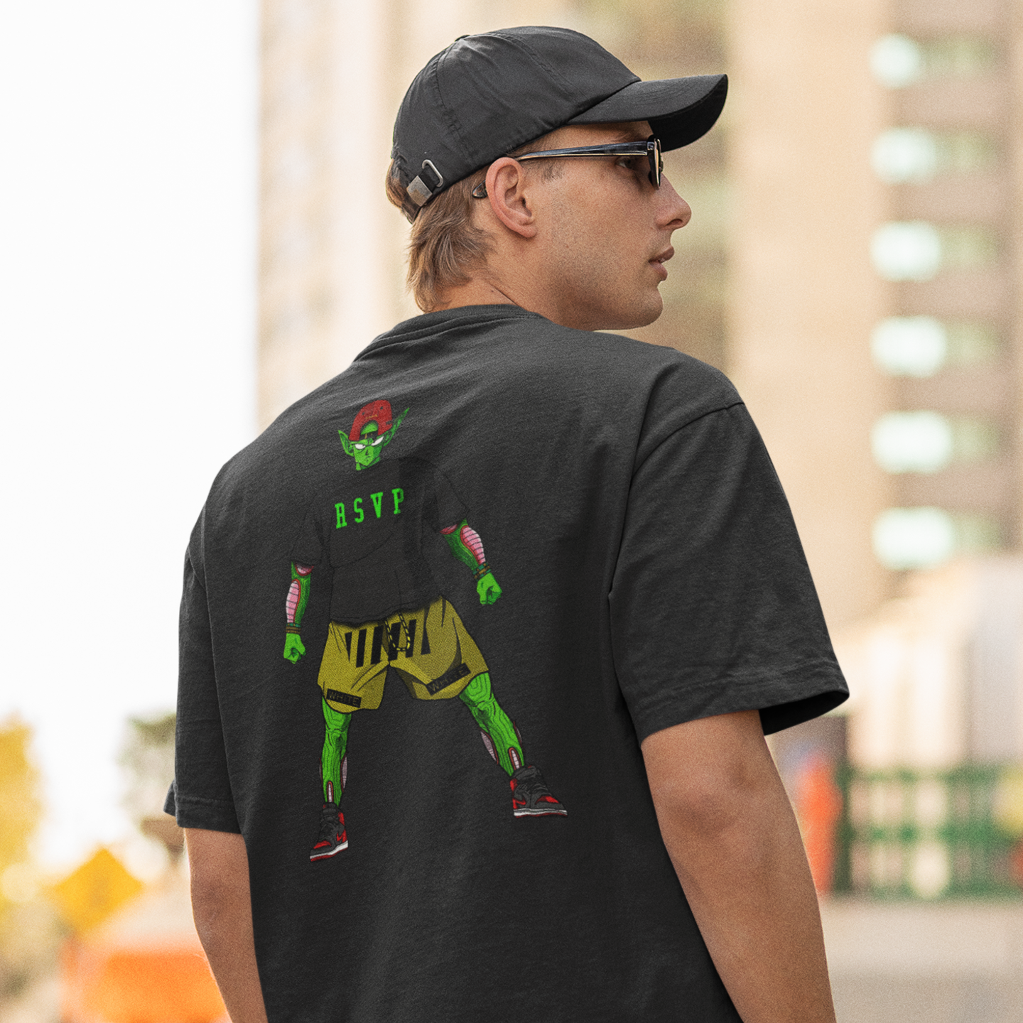 Men’s BAESD oversized graphic back print t-shirt casual streetwear