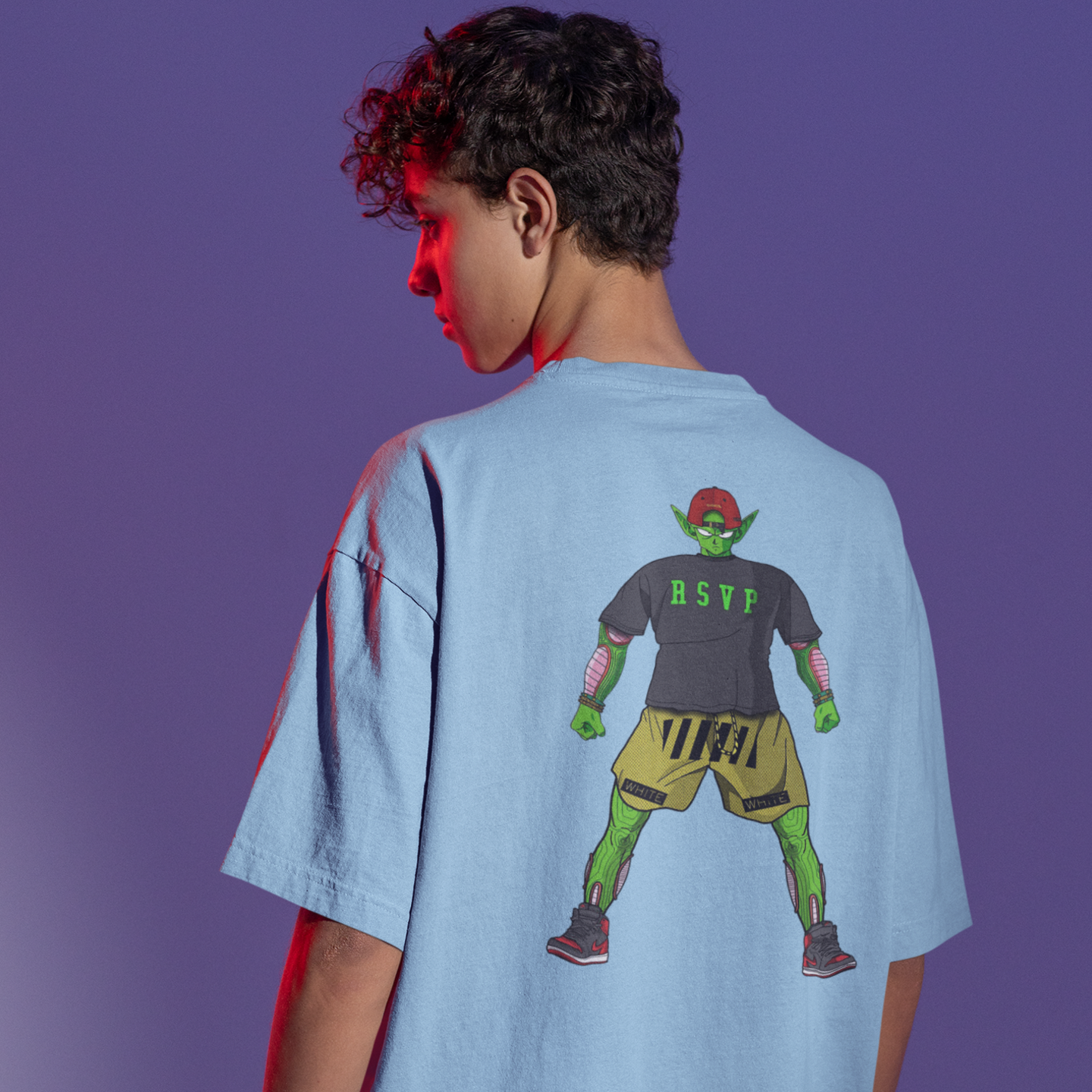 Comfort fit men’s oversized printed t-shirt