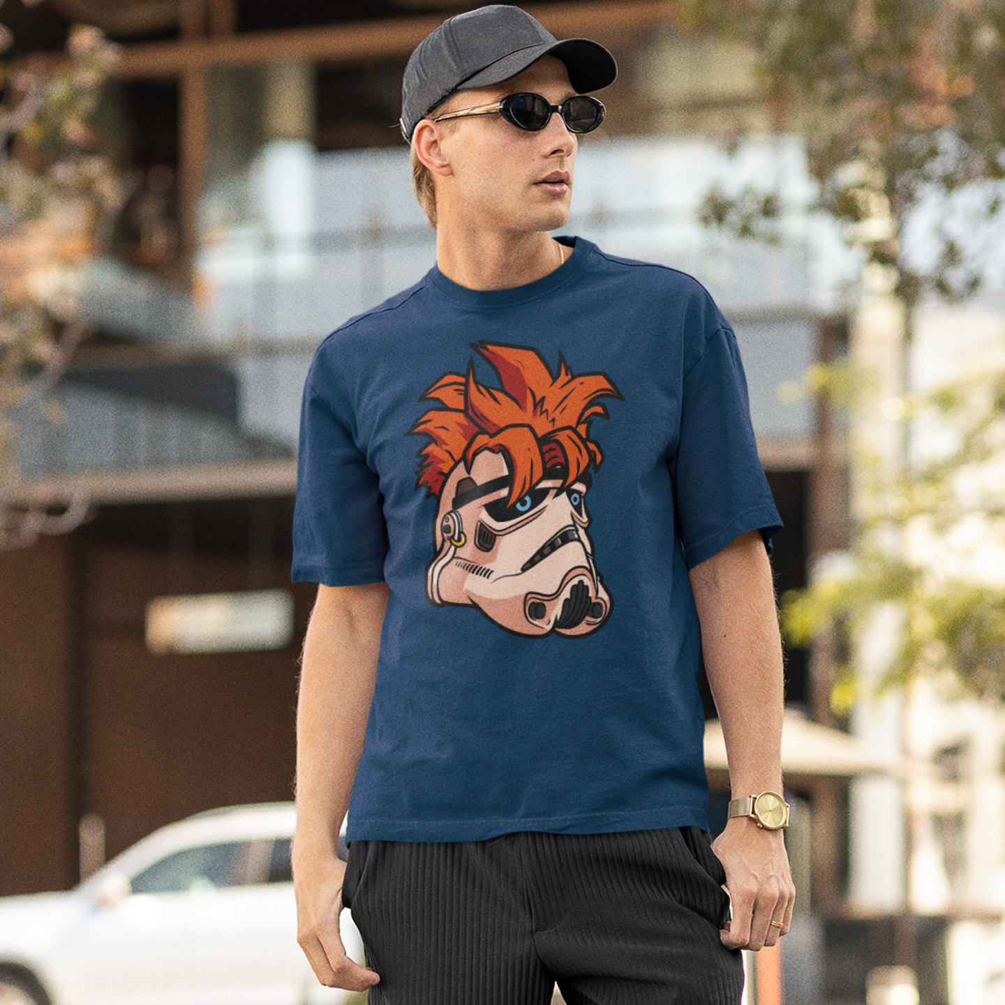 Men Stormtroopers graphic printed oversized Tee