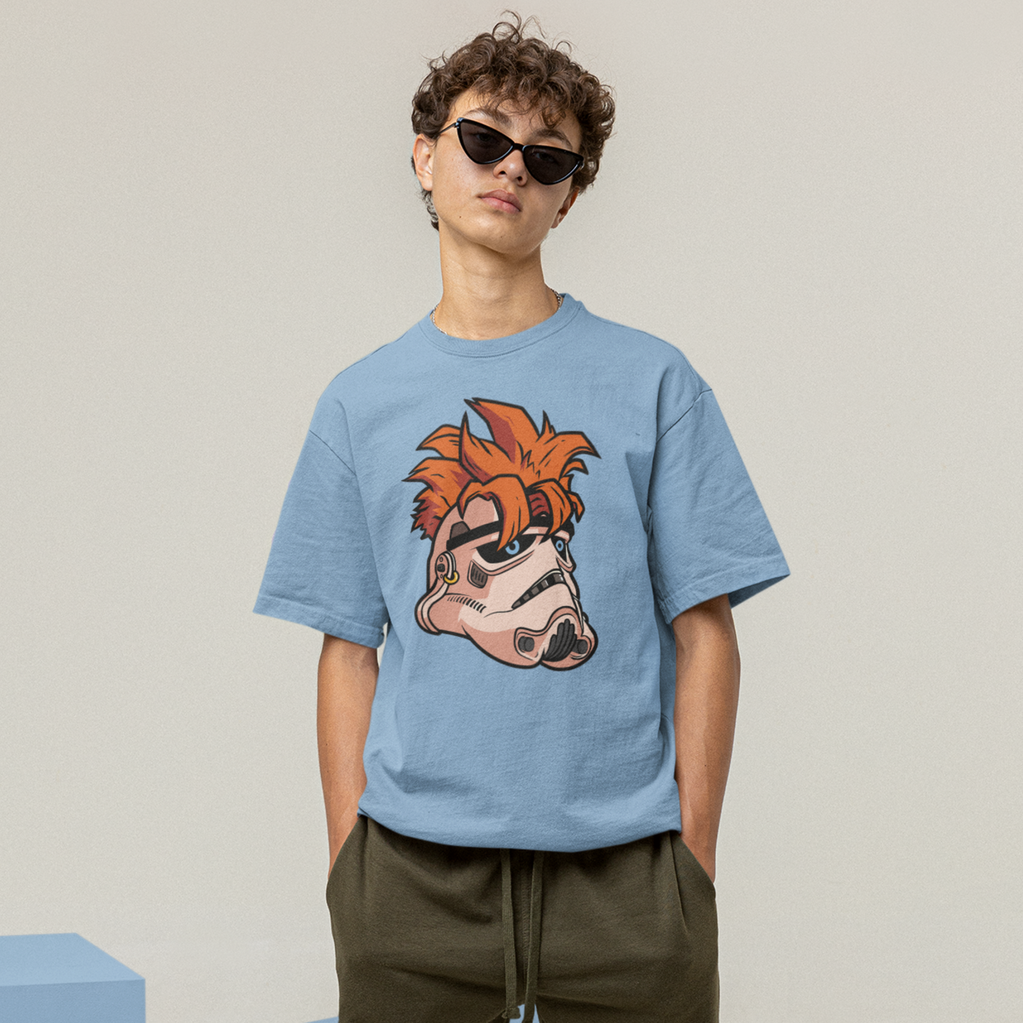 Men Stormtroopers graphic printed oversized Tee