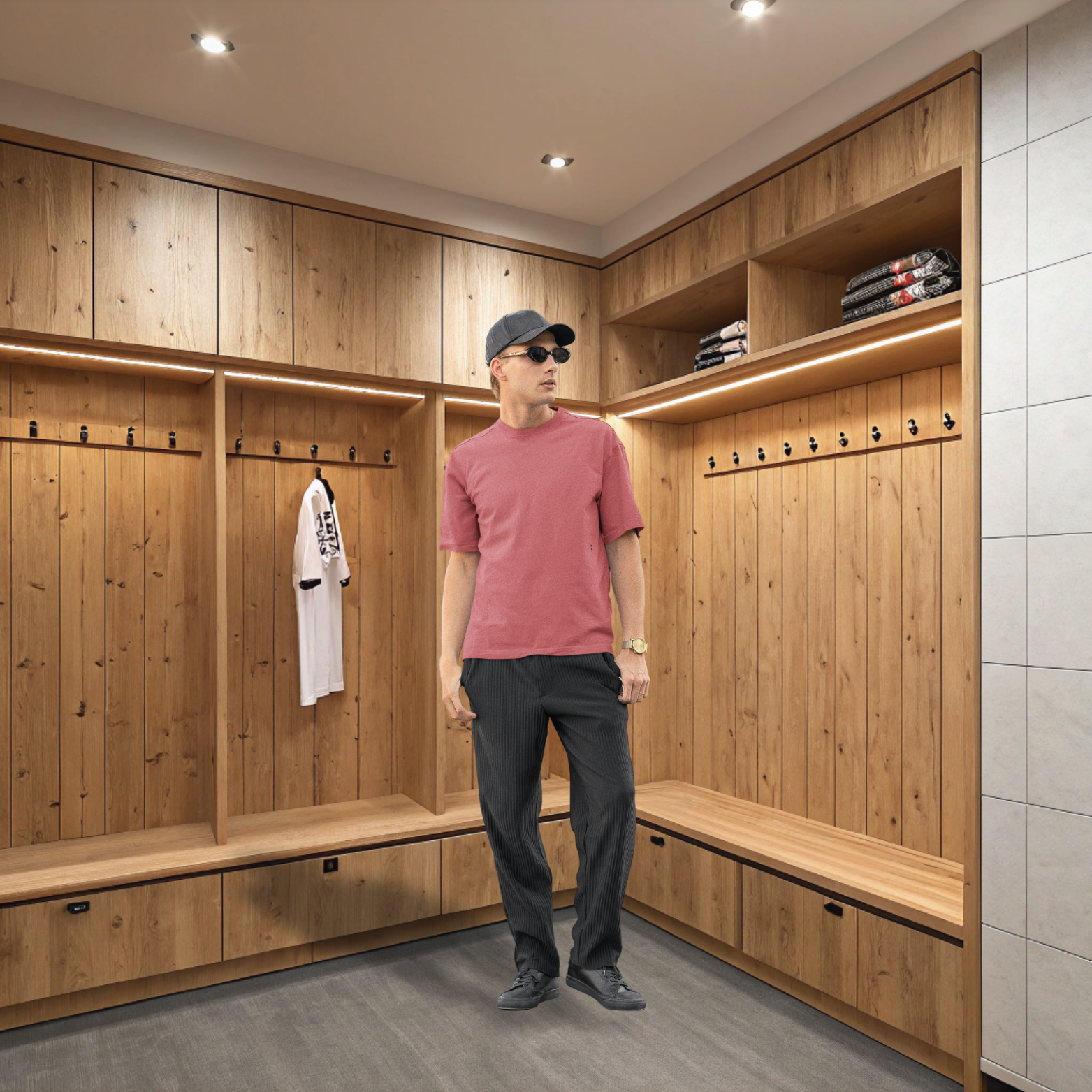 Dusty Rose Men’s Oversized Tee