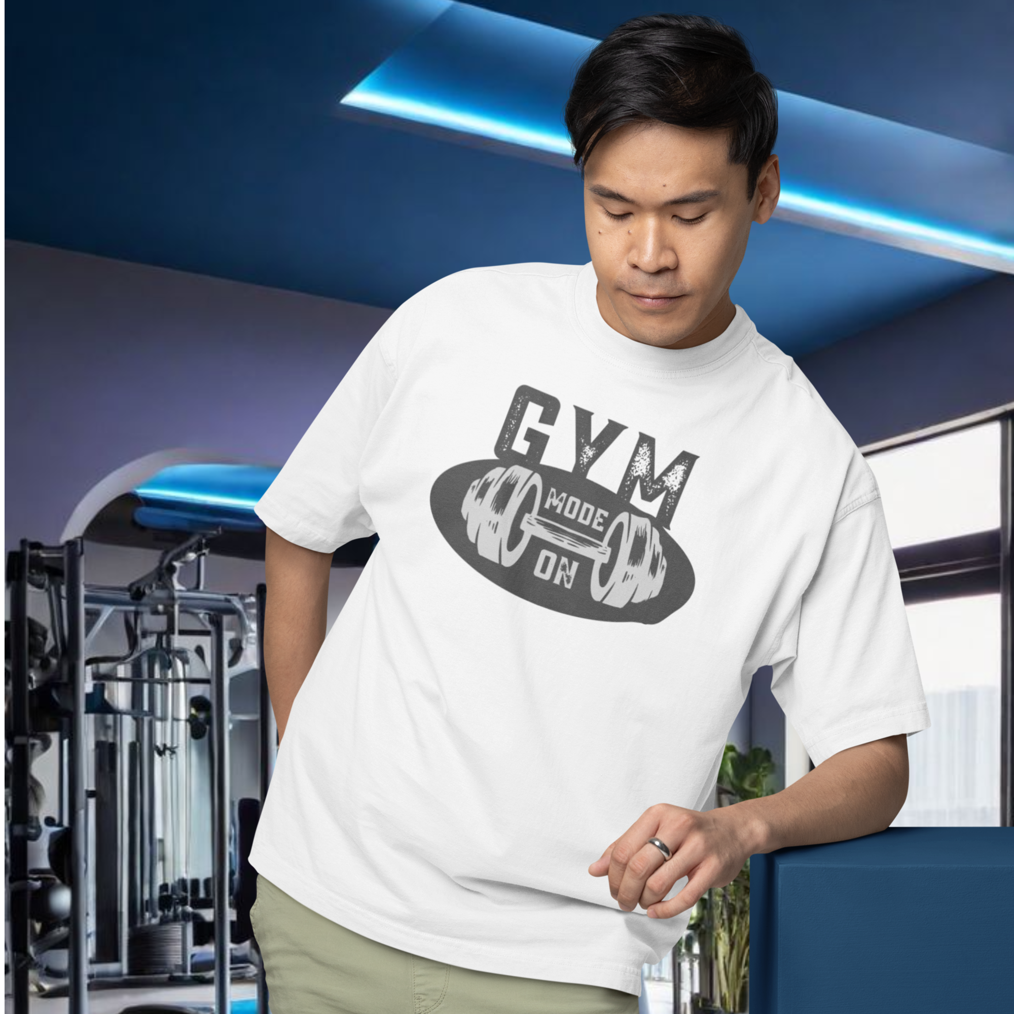 Men workout oversized t-shirt