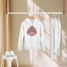 Women cool skull design white hoodie