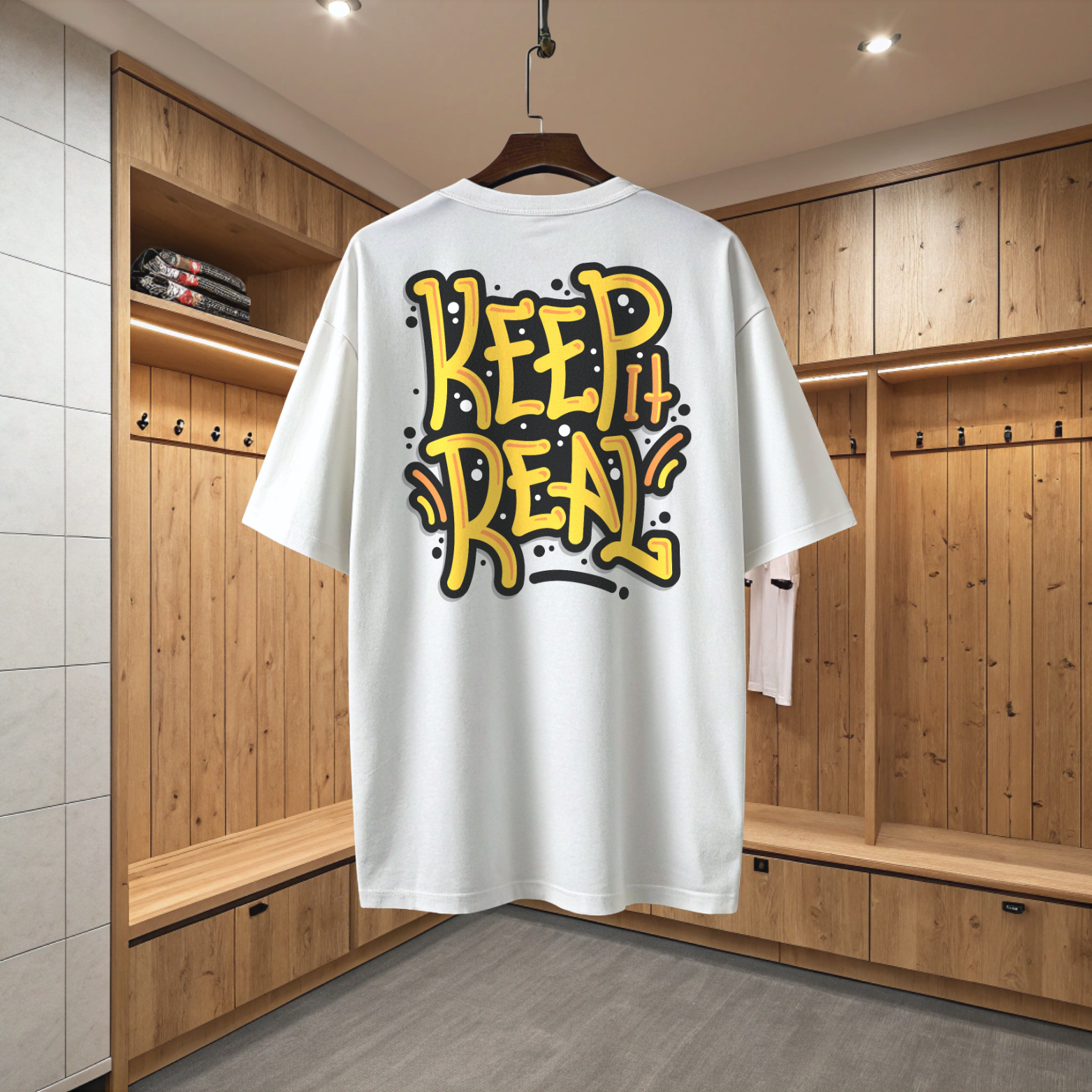 Cotton Oversized Back Print T-Shirt for Men