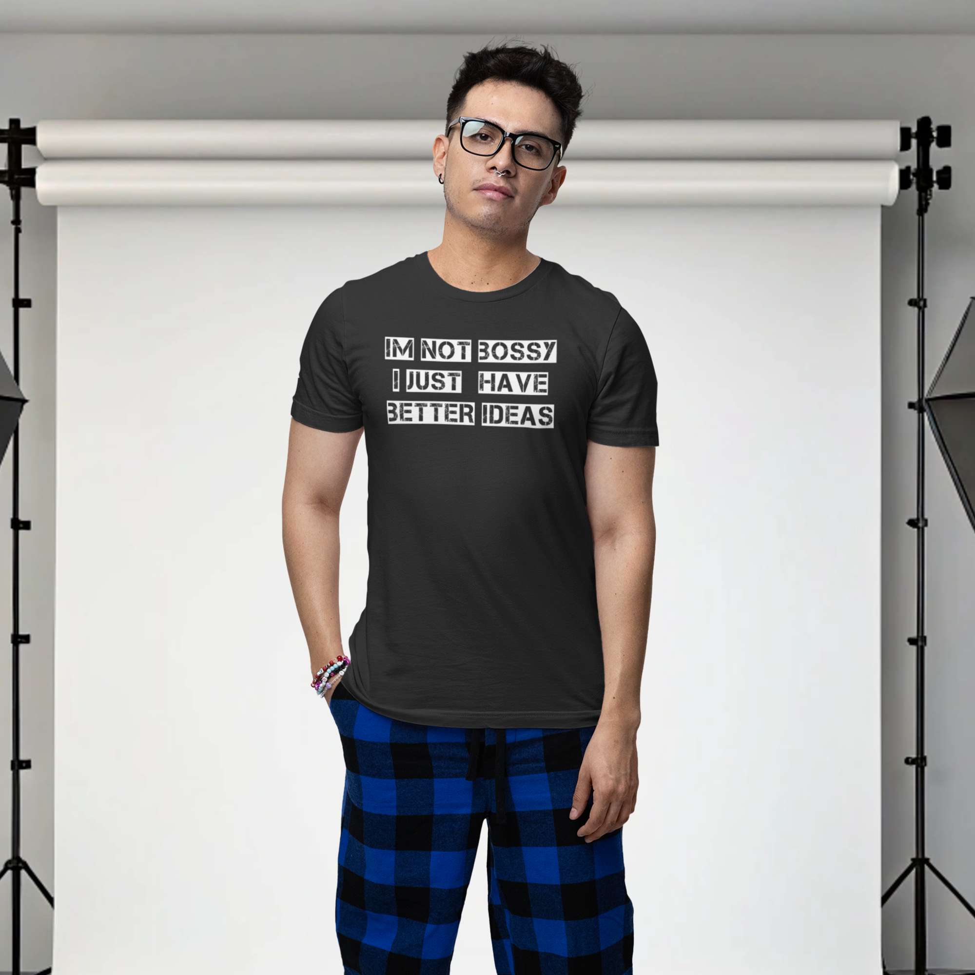 Humorous text printed round neck t-shirt for Men