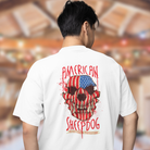 Men’s Oversized Back Printed Streetwear T-Shirt – White