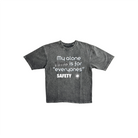 Men’s streetwear acid wash graphic printed oversized t-shirt