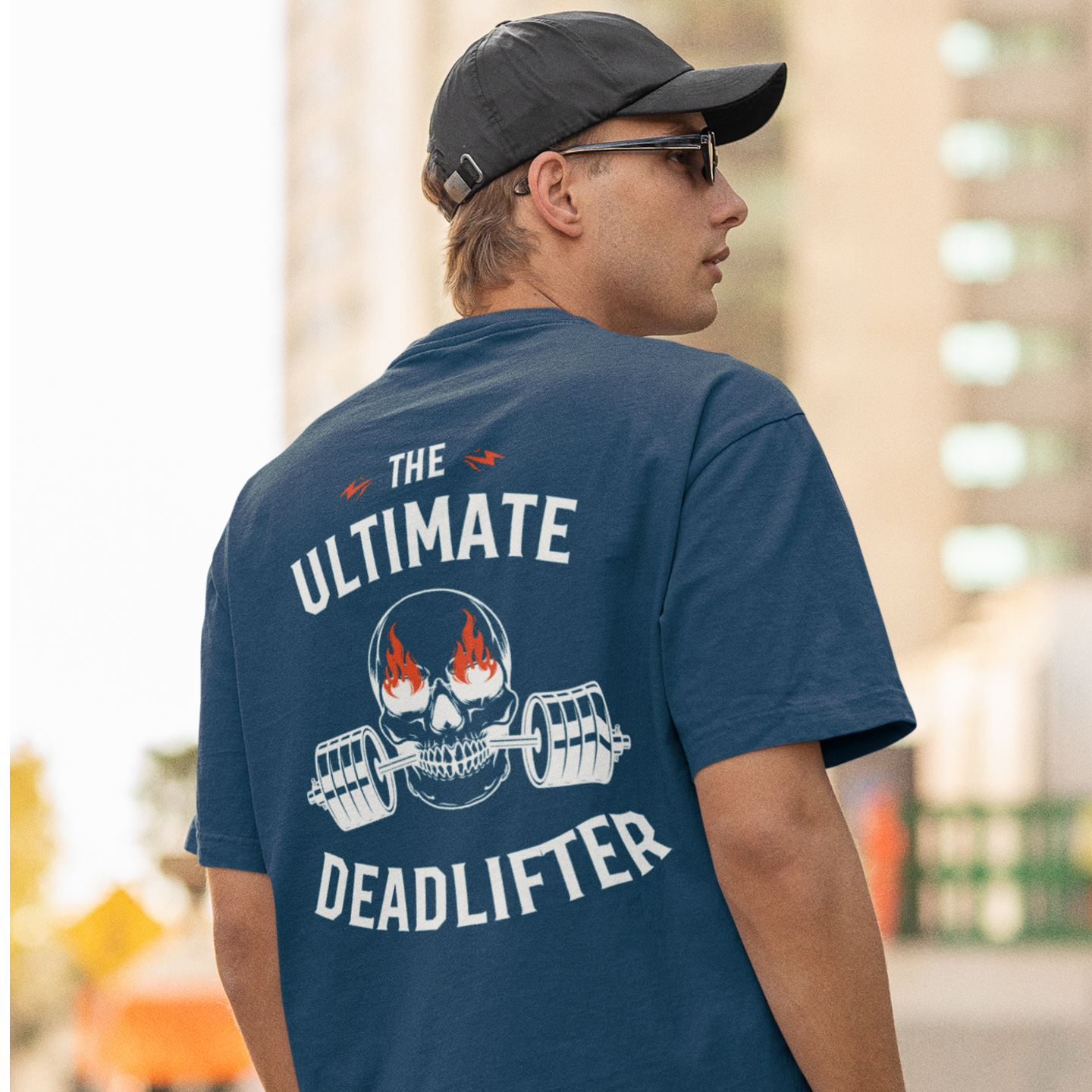 Back printed oversized T-shirt for men’s activewear