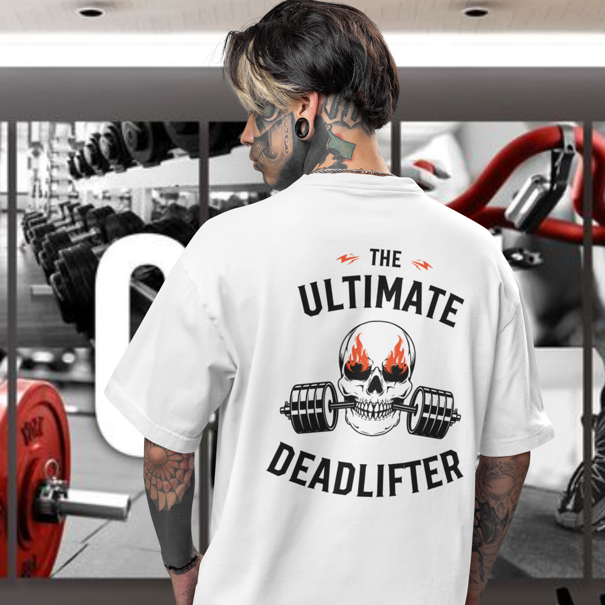 Comfortable workout T-shirt for men with back design