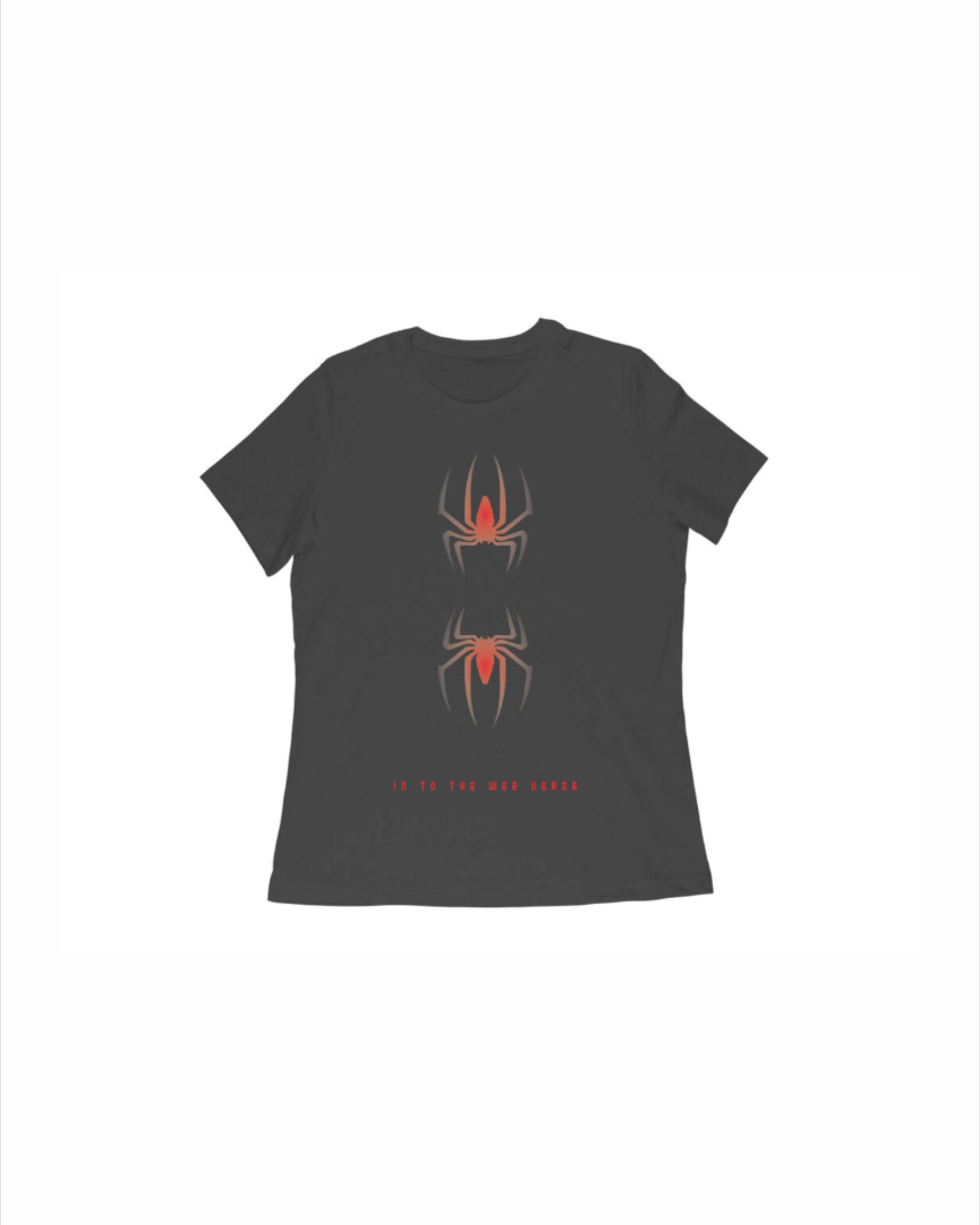 Women’s Round Neck Spider Graphic Tee by Kyloug