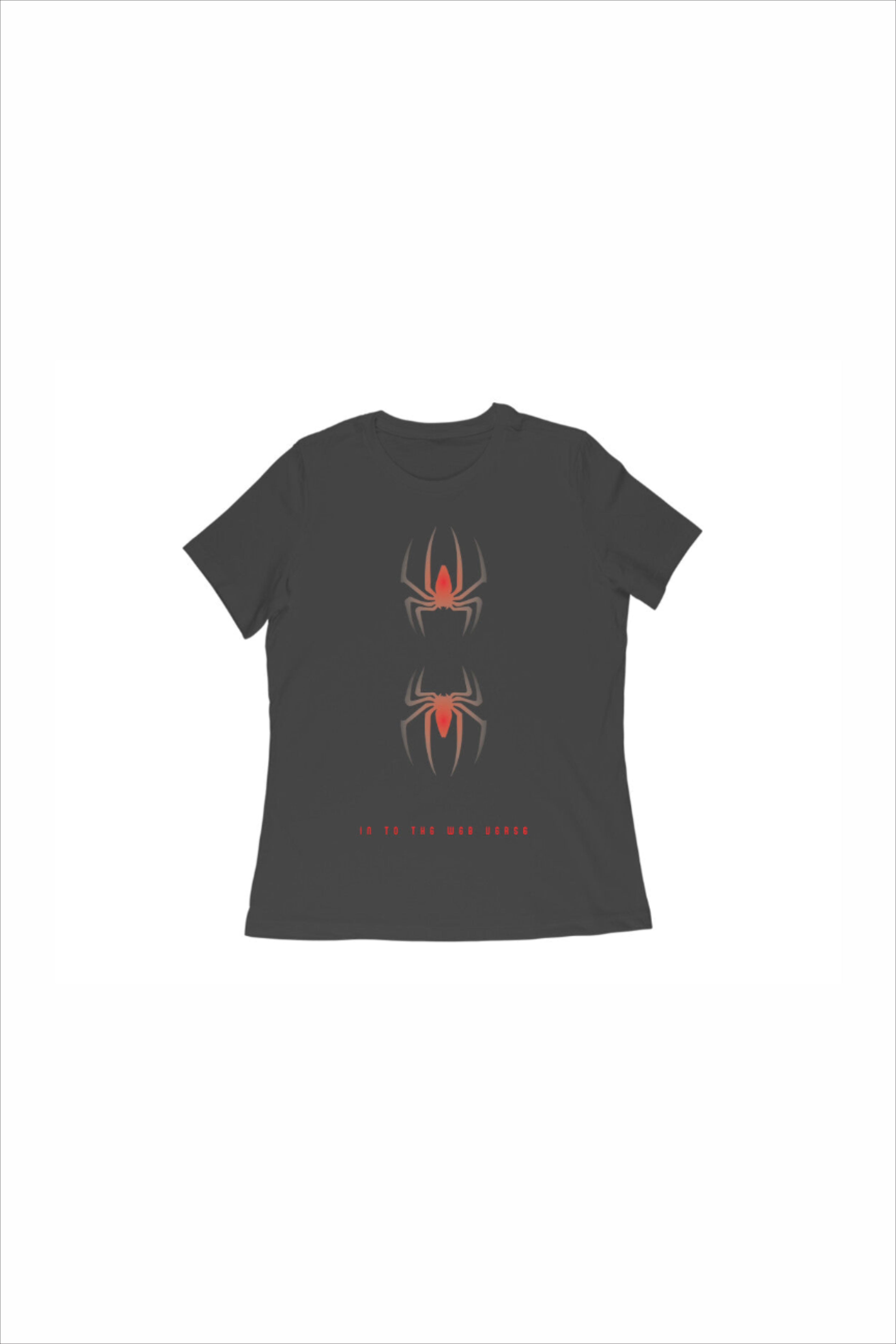 Women’s Round Neck Spider Graphic Tee by Kyloug