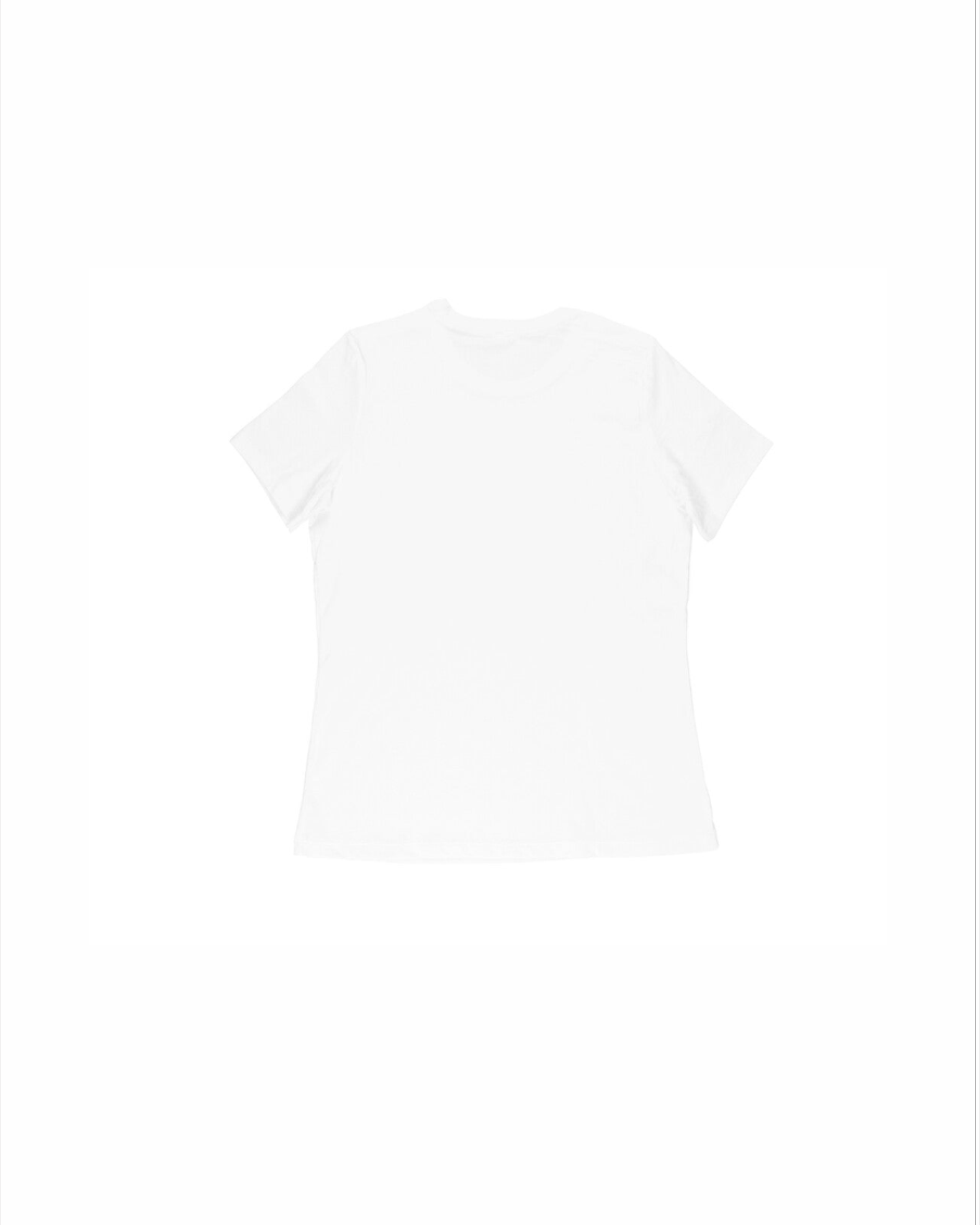 Plain white t-shirt on a white background