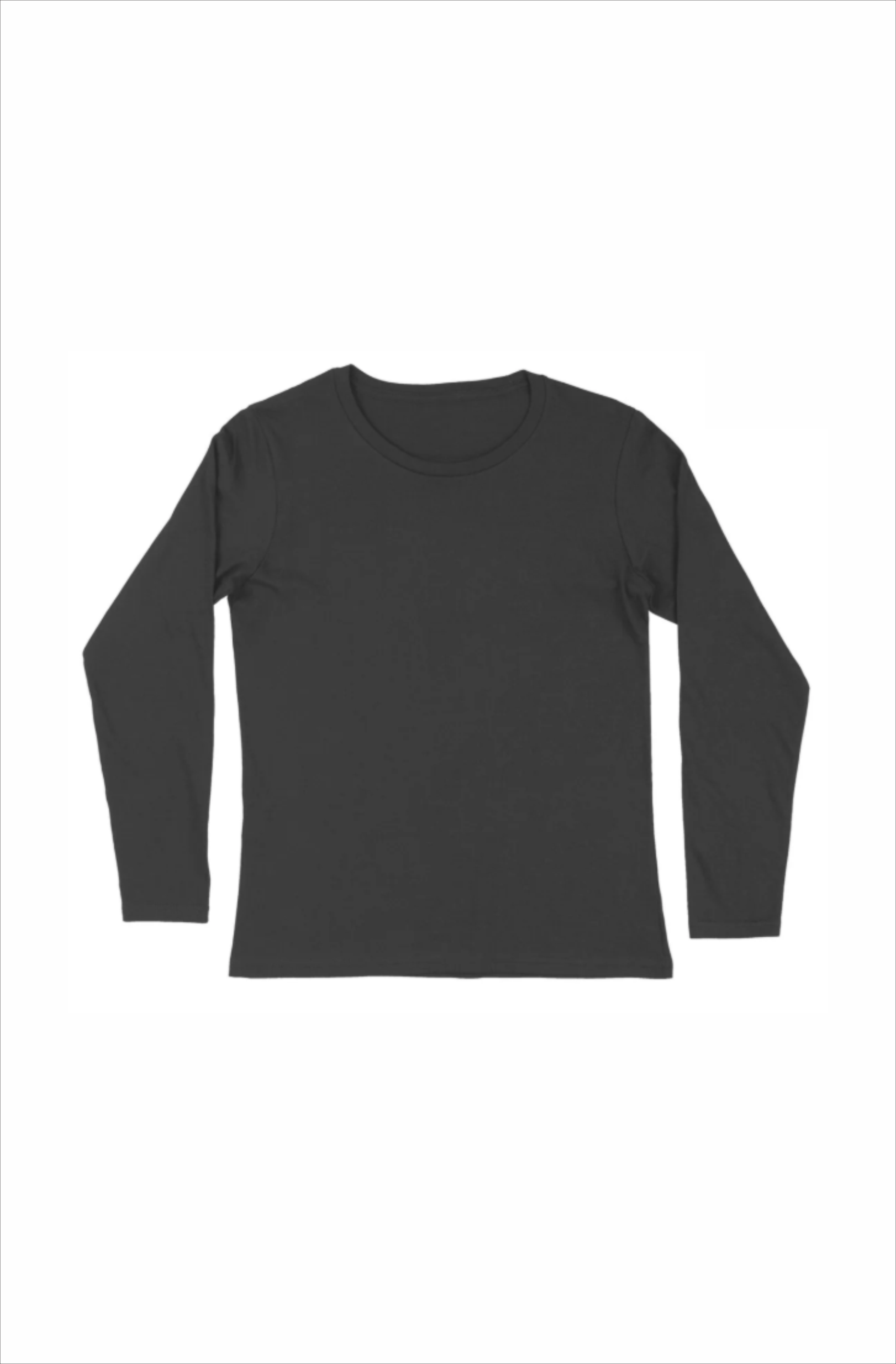 Round neck black full sleeve t-shirt