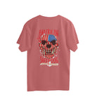 'AMERICAN SHEEPDOG' Men’s Oversized Back Printed Streetwear T-Shirt – Dusty Rose