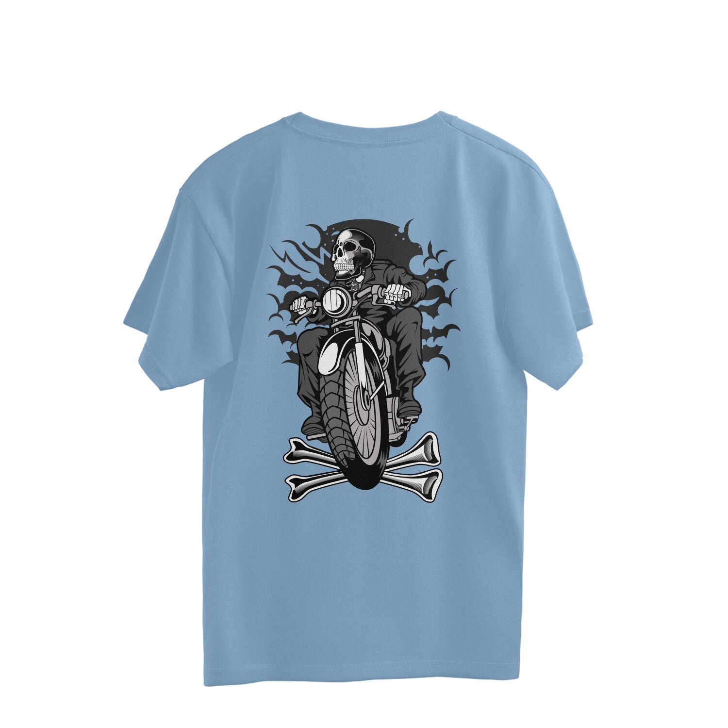 Streetwear-inspired black oversized t-shirt for men