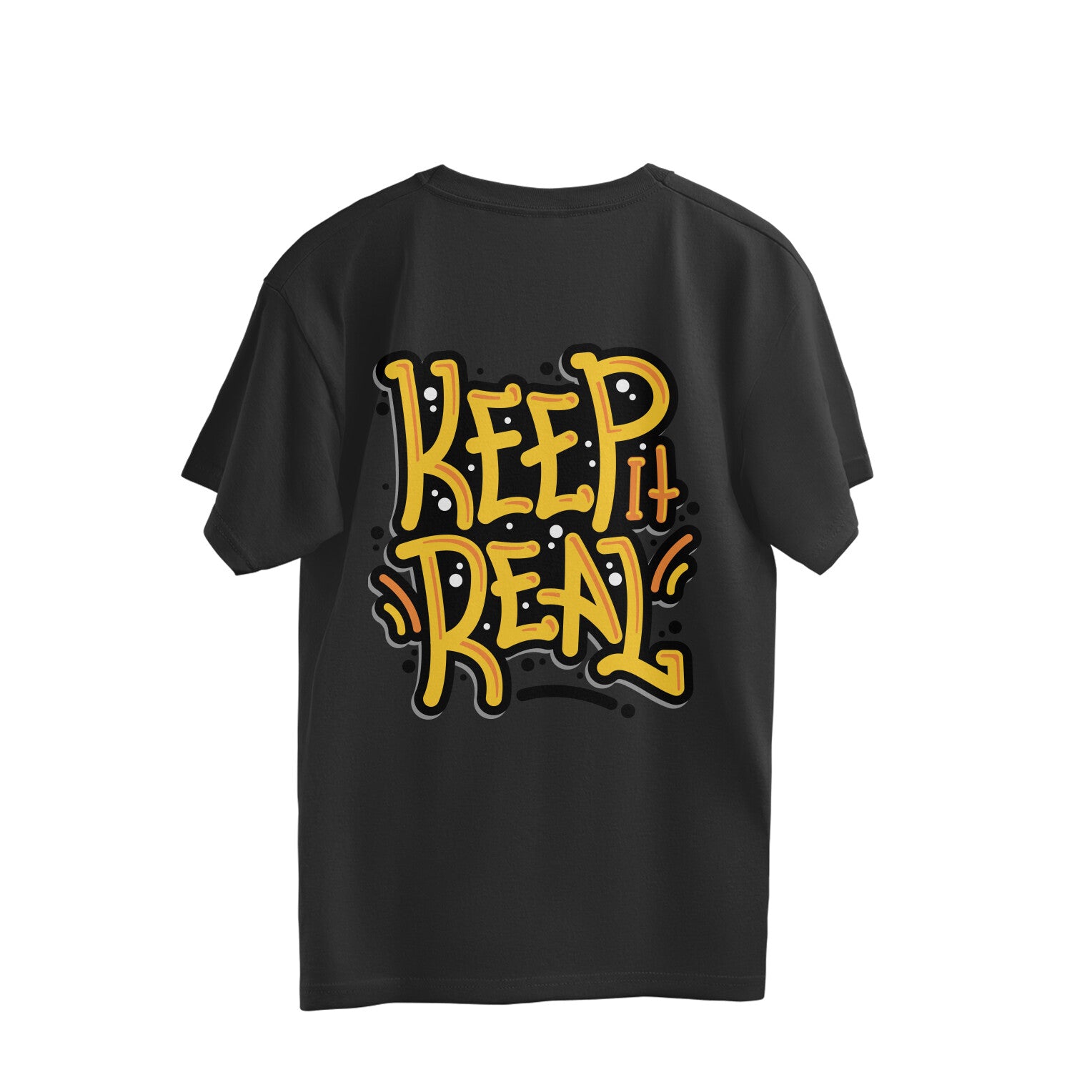 Men’s Oversized Back Printed T-Shirt for Casual Wear