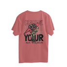 Cool men’s oversized t-shirt with back artwork