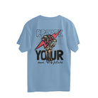 Men’s casual white t-shirt with printed back