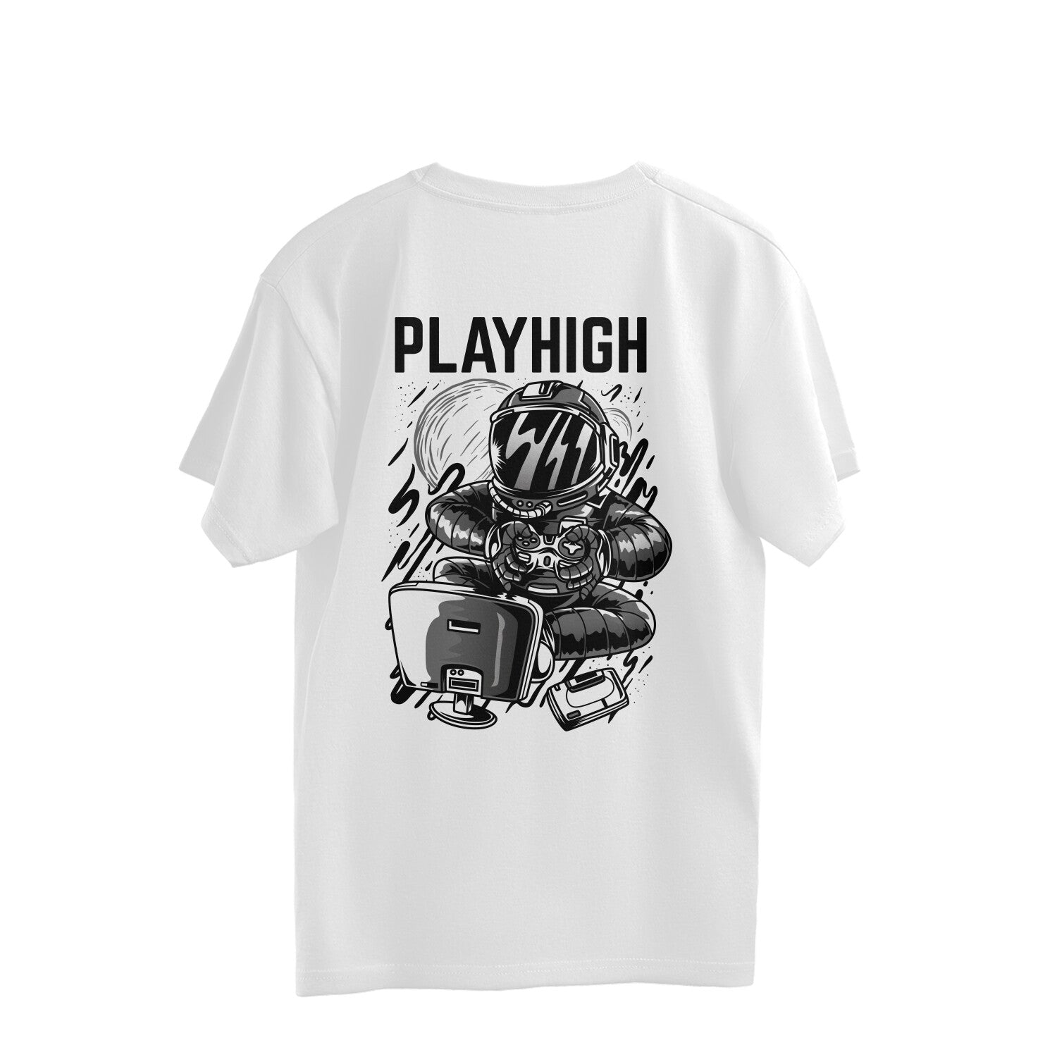 Stylish Oversized Back Print T-Shirt for Men