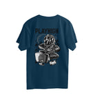 Bold Graphic Back Print Oversized Streetwear T-Shirt for Men