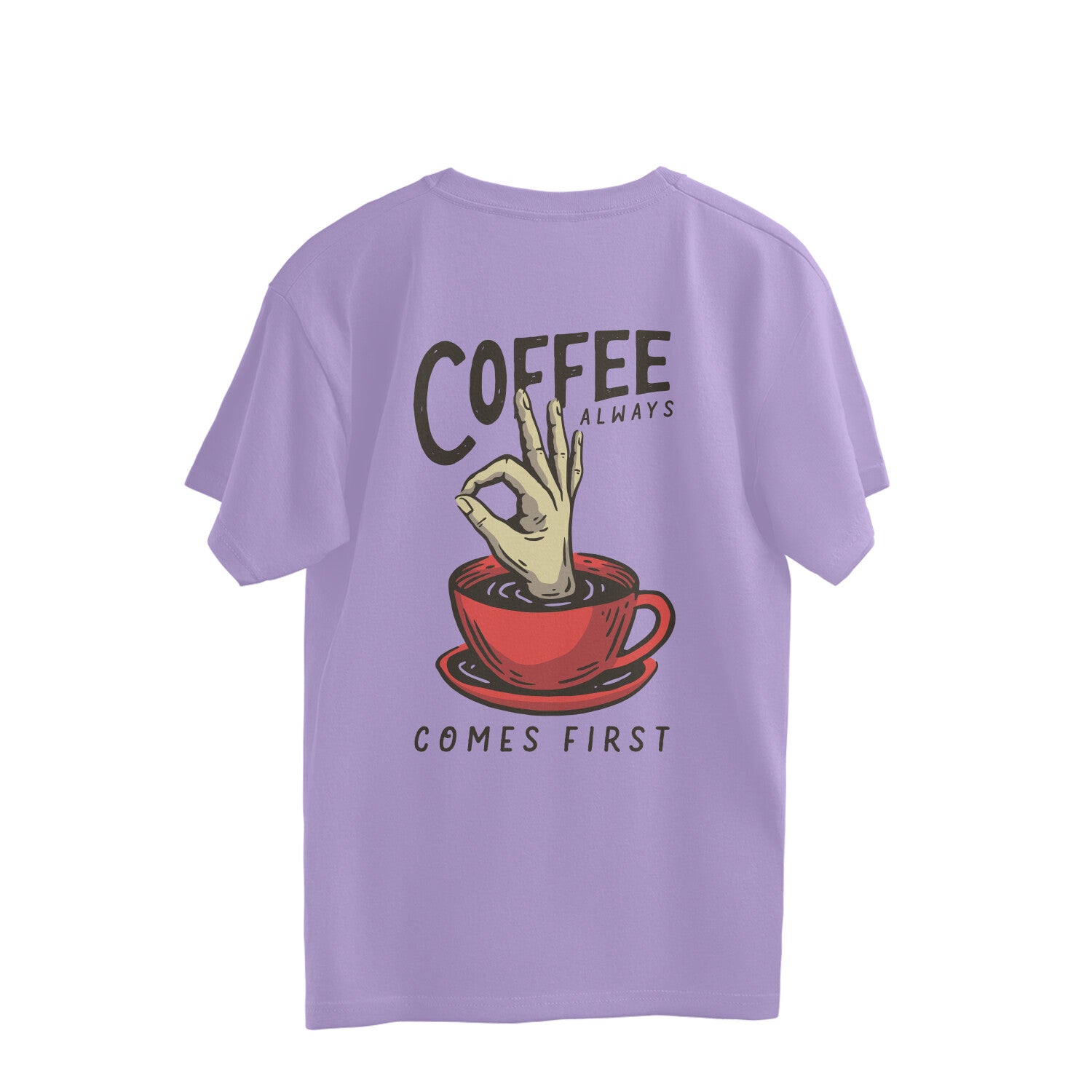 Trendy Oversized Back Print Men’s T-Shirt