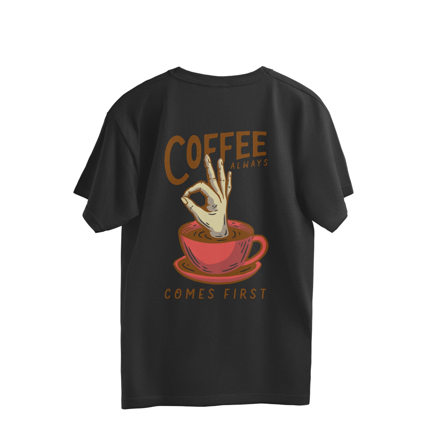 Comfort oversized tee with back design