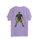 street style oversized t-shirt with back artwork for men