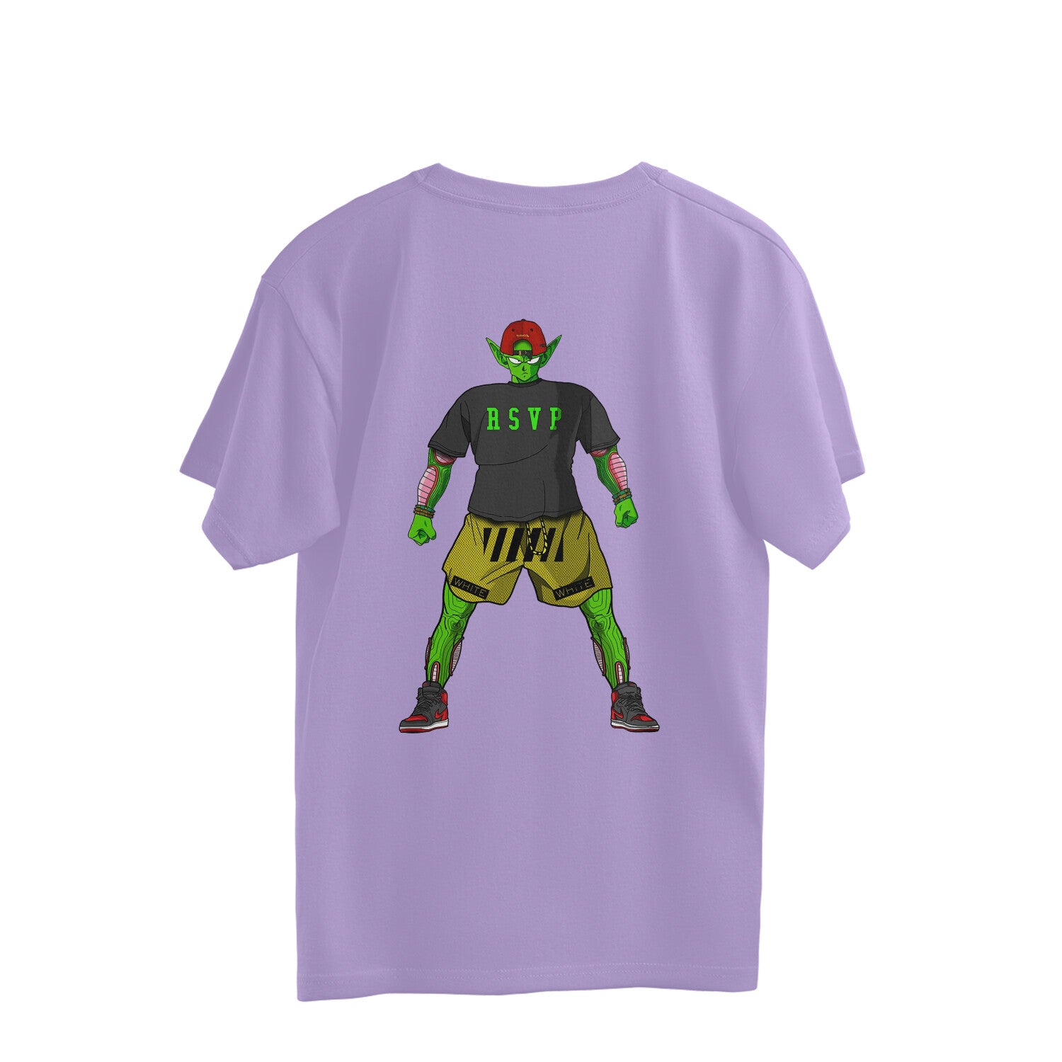 street style oversized t-shirt with back artwork for men