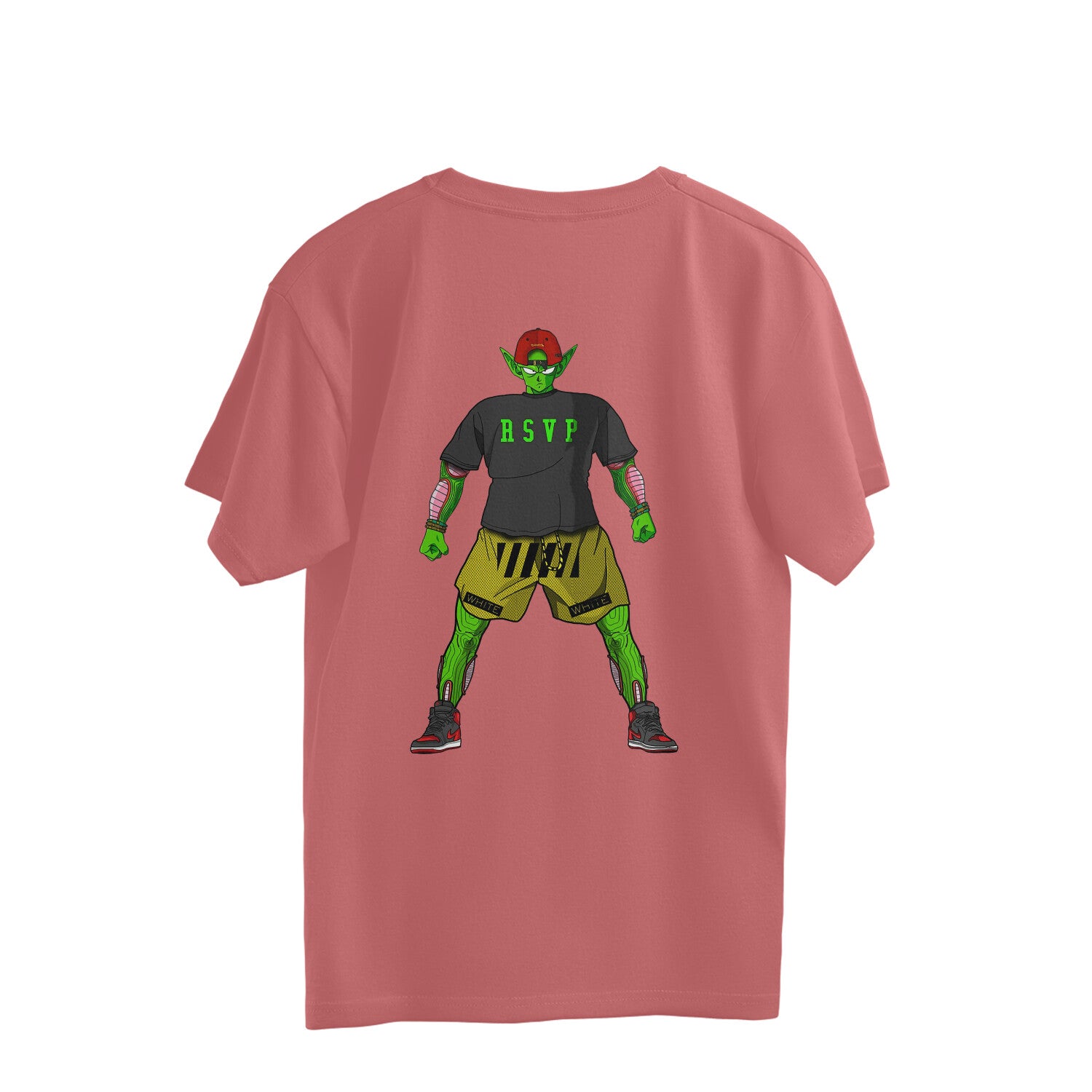 BAESD oversized men’s tee showing back printed design