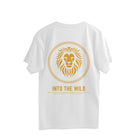 white men’s oversized tee motivation quote print