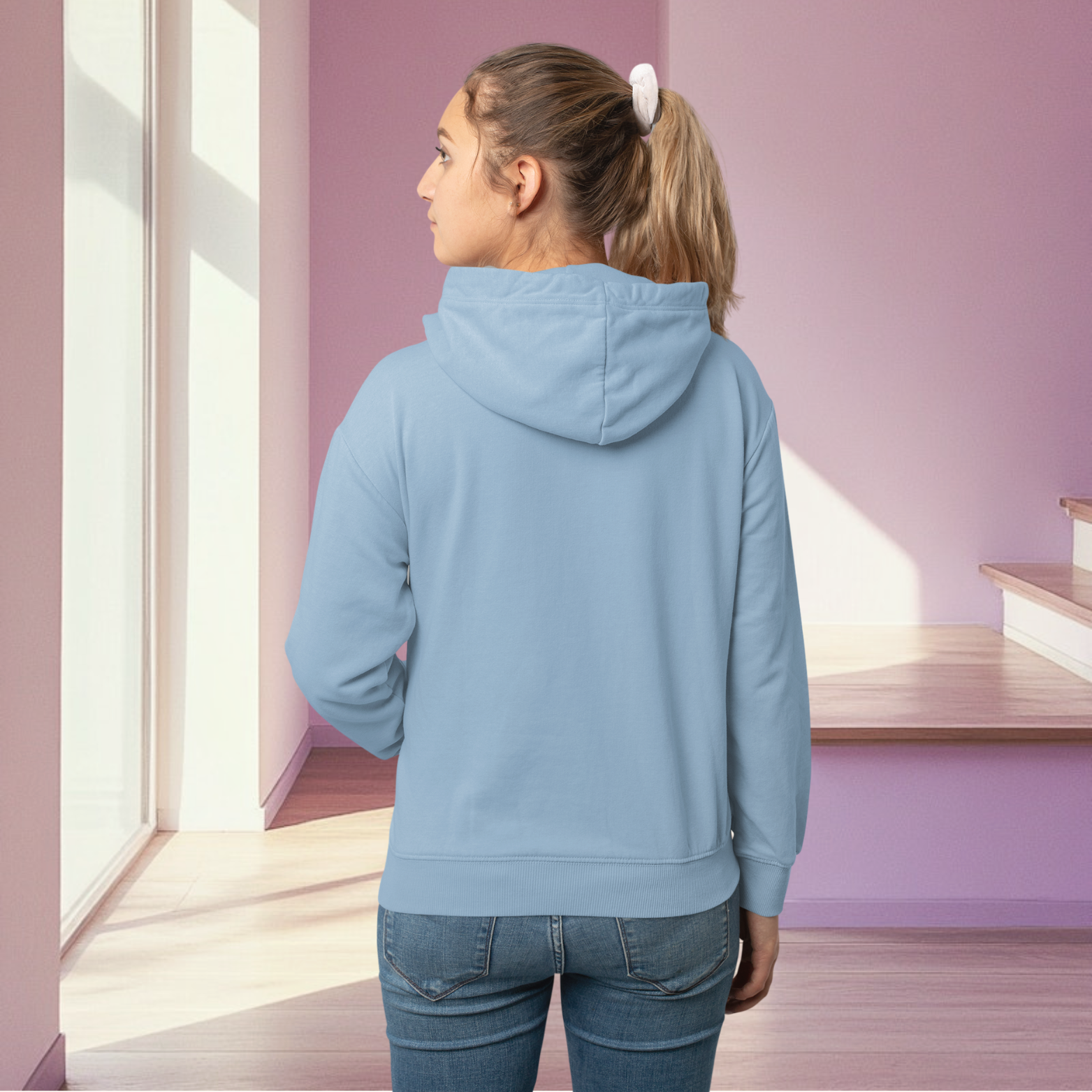 full view women hoodie street style