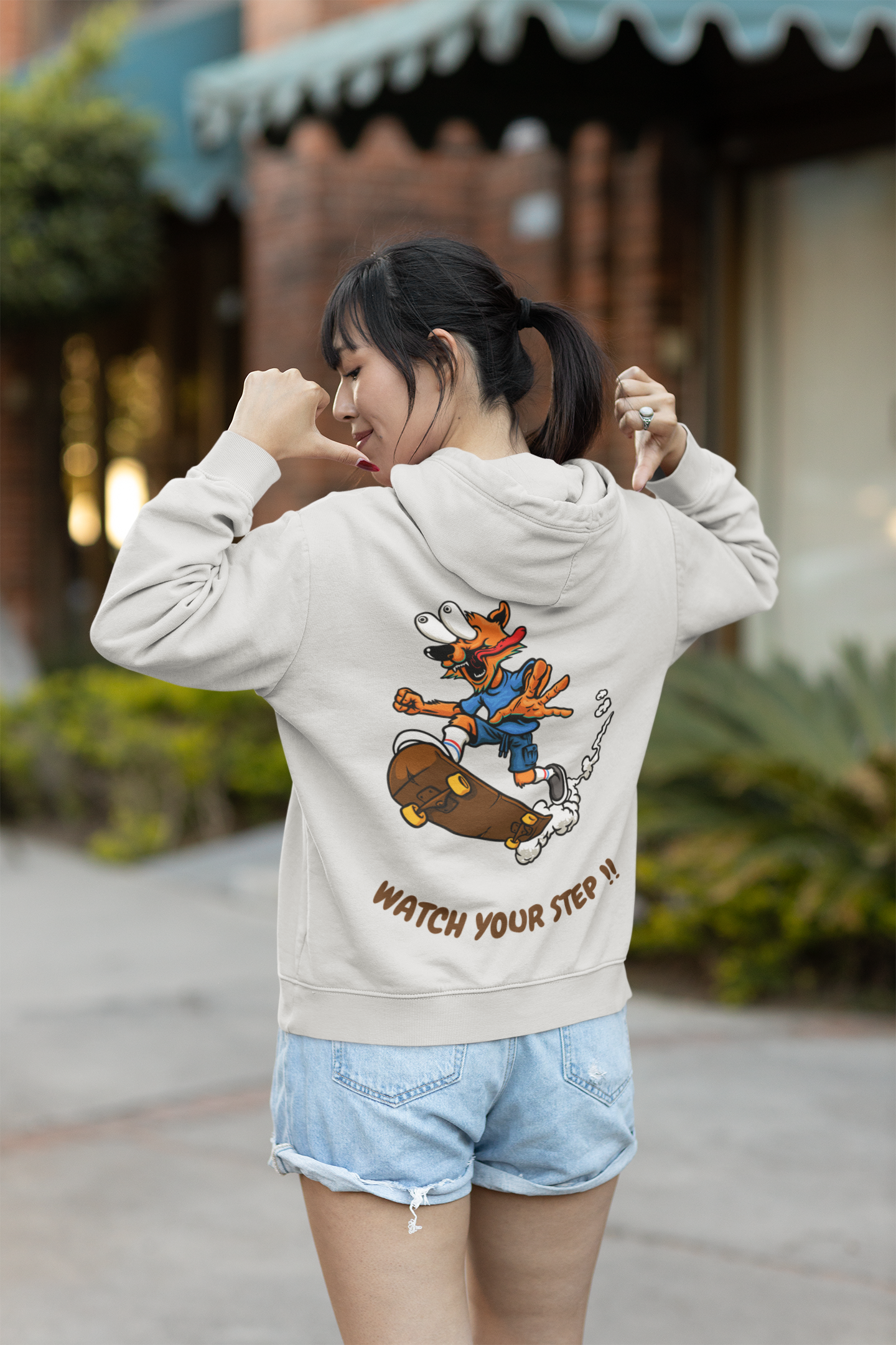 Women’s hoodie graphic back design