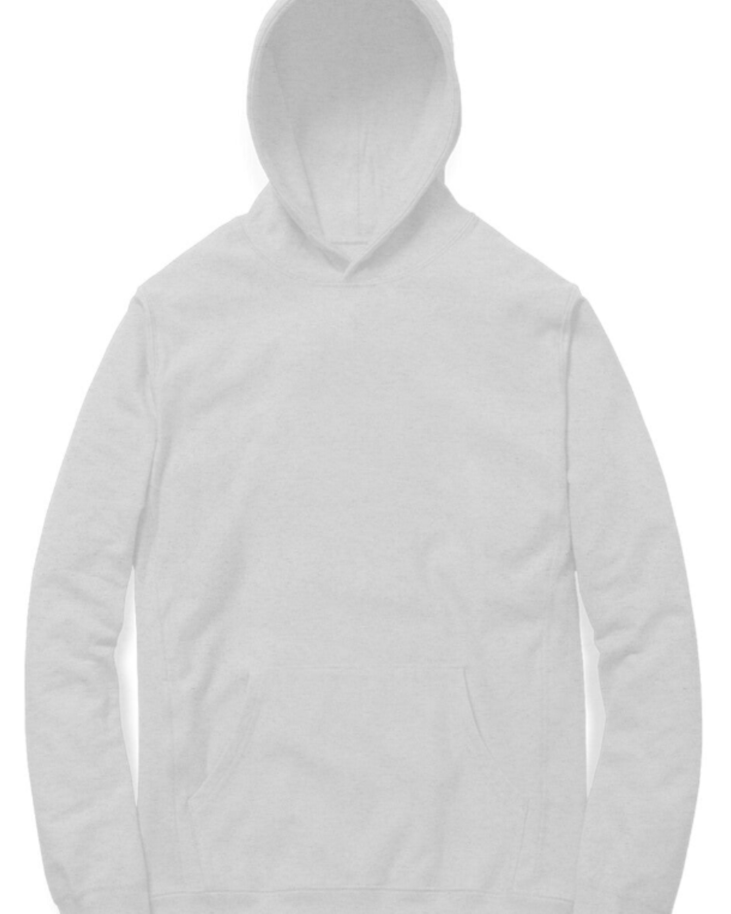 Gray hoodie on a white background