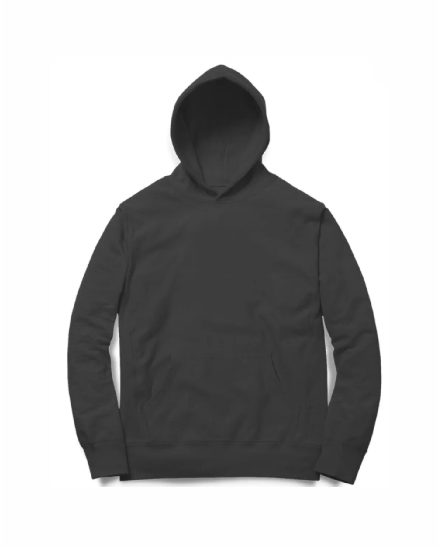 Black hoodie on a white background