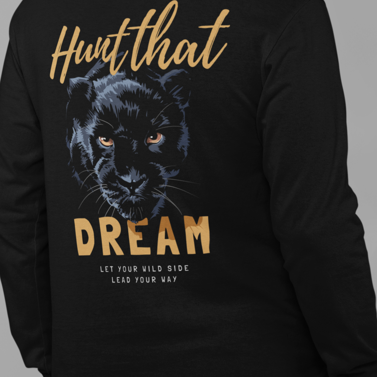 Oversized street wear t-shirt black for men