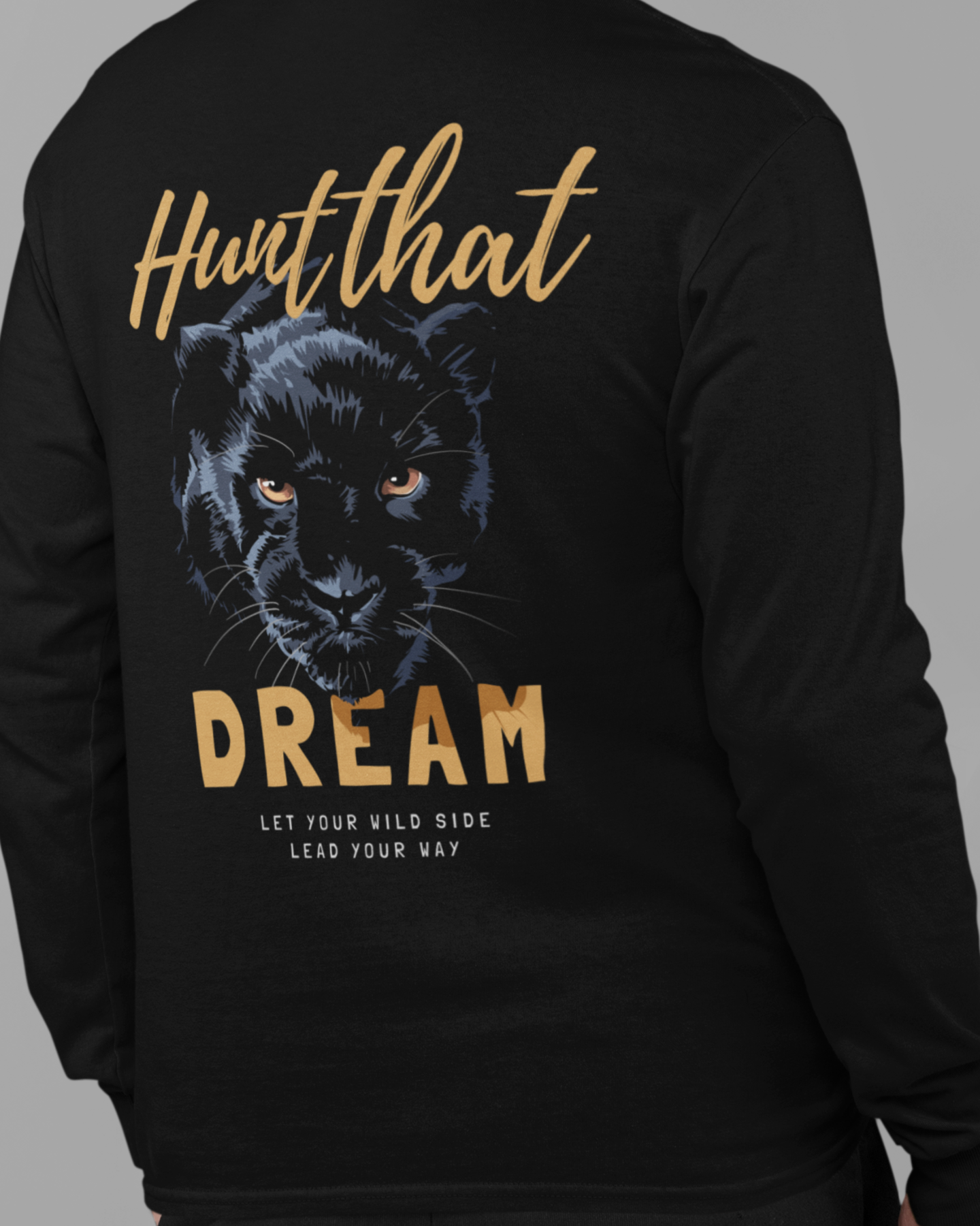 Oversized street wear t-shirt black for men