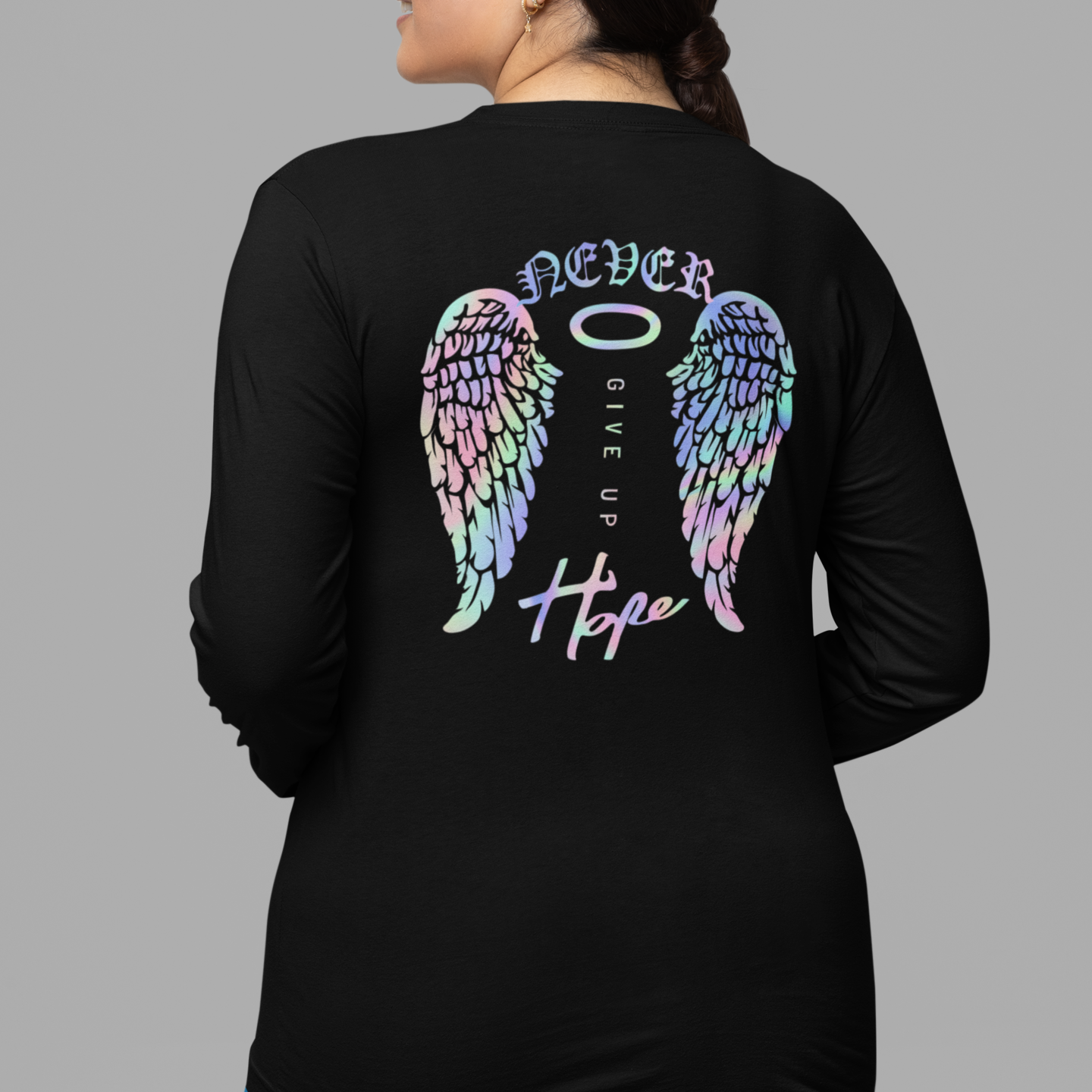 black oversized graphic tshirt women