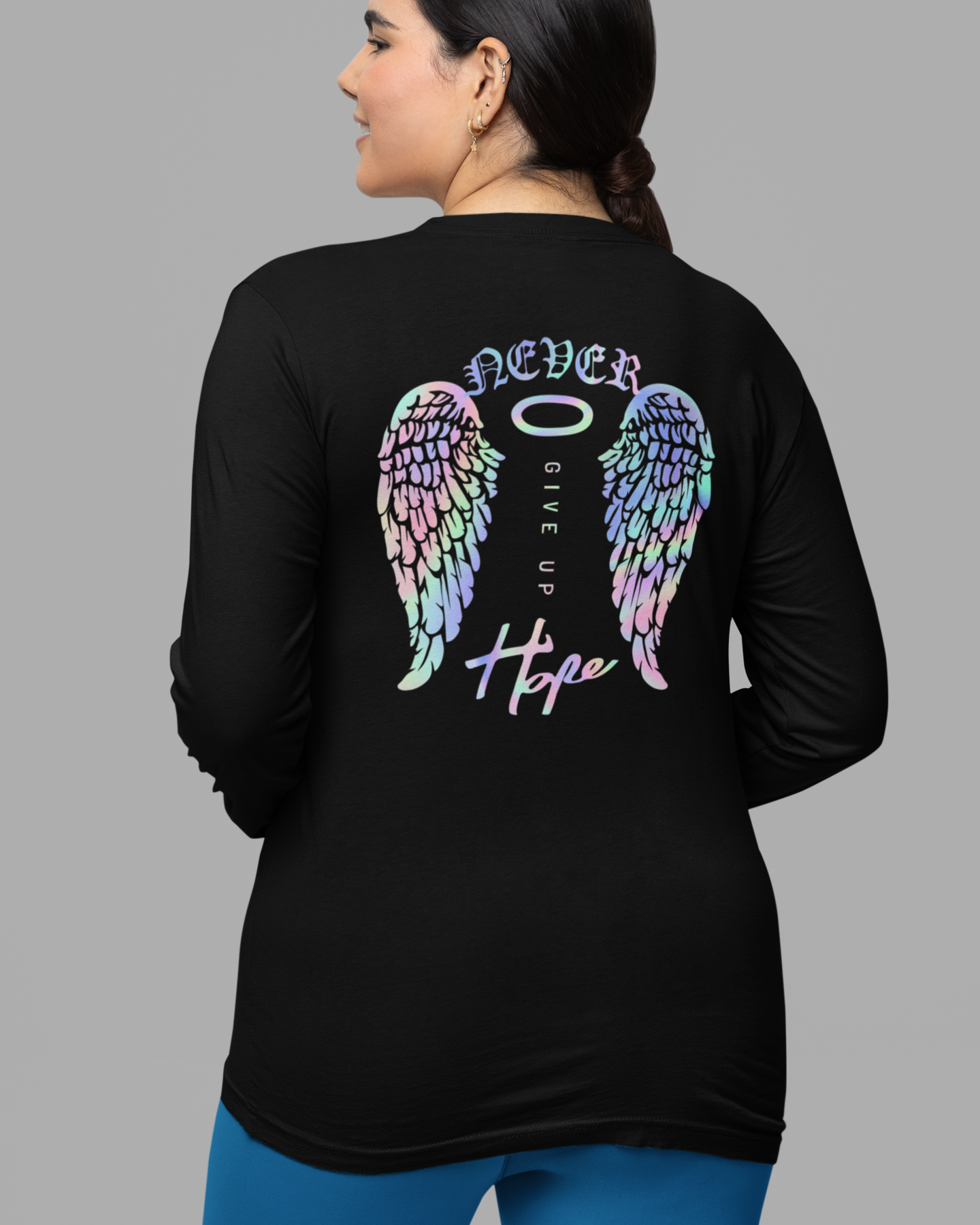 black oversized graphic tshirt women