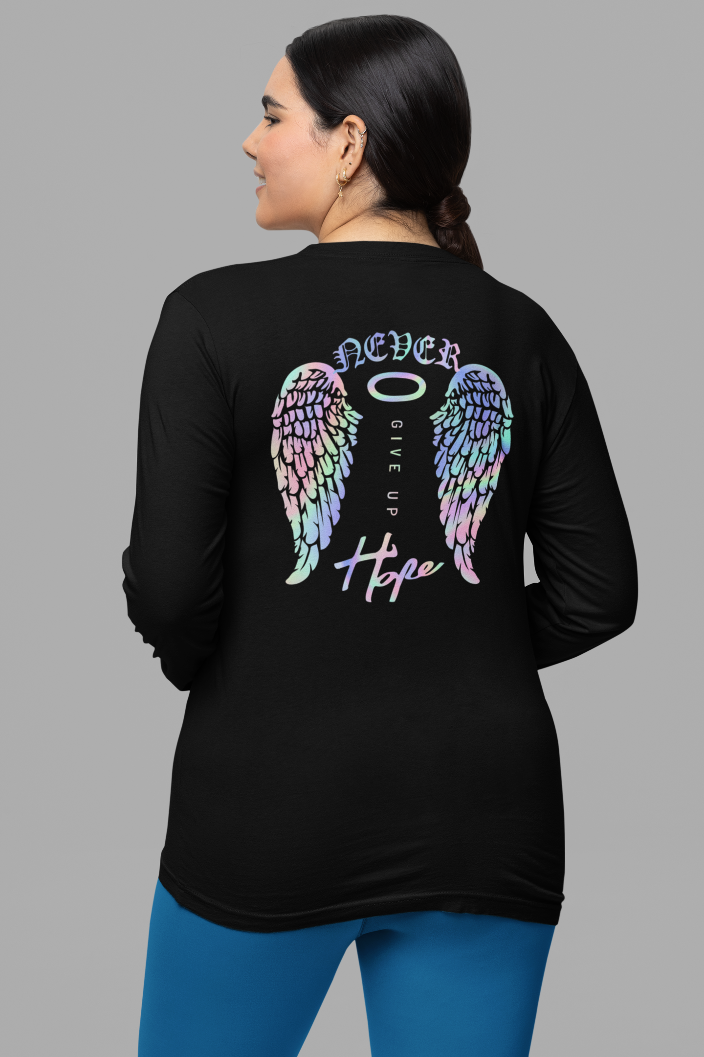 black oversized graphic tshirt women