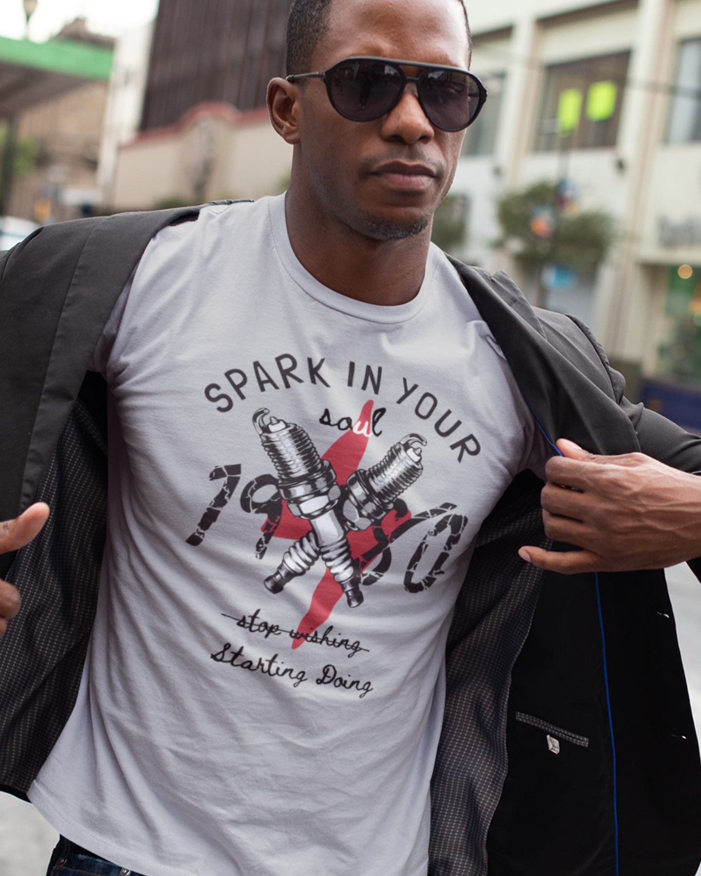 Regular fit grey T shirt for men casual