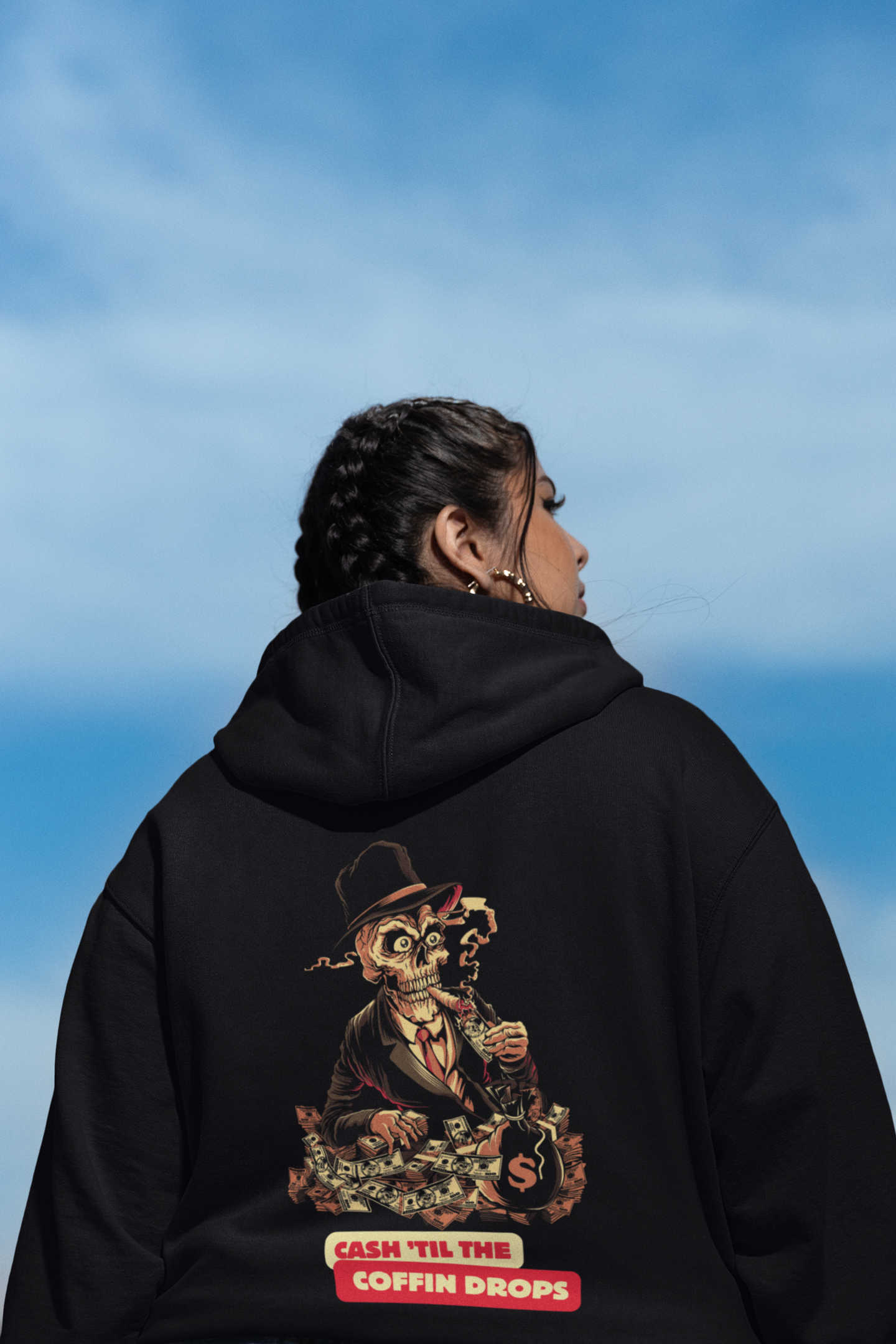 Women’s black hoodie
