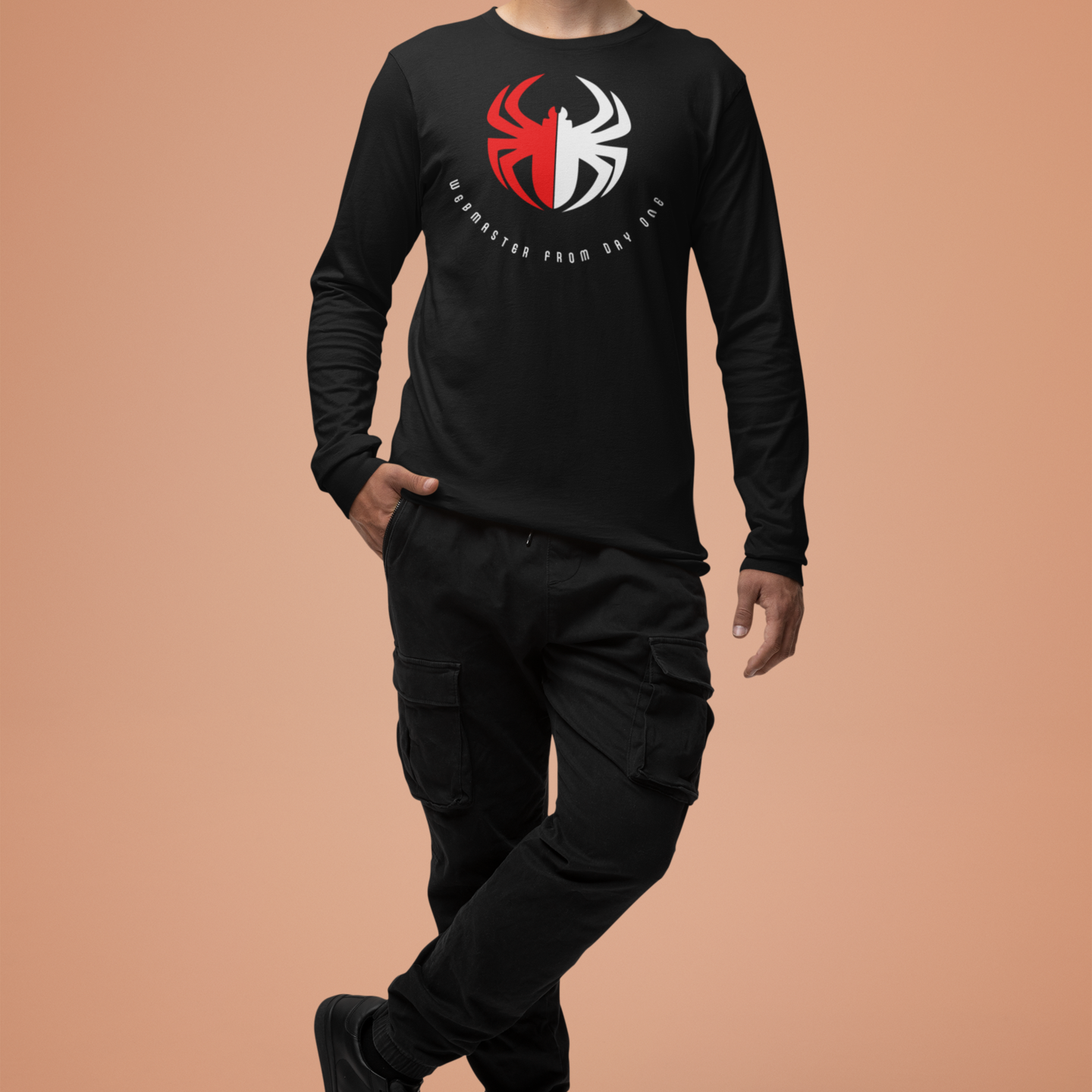 Webmaster Full Sleeve Round Neck Tshirt for Men