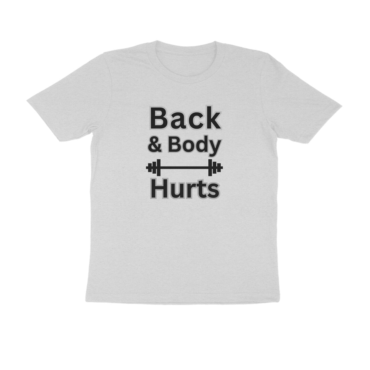 men’s gymming vibe text printed t-shirt melange grey men’s streetwear